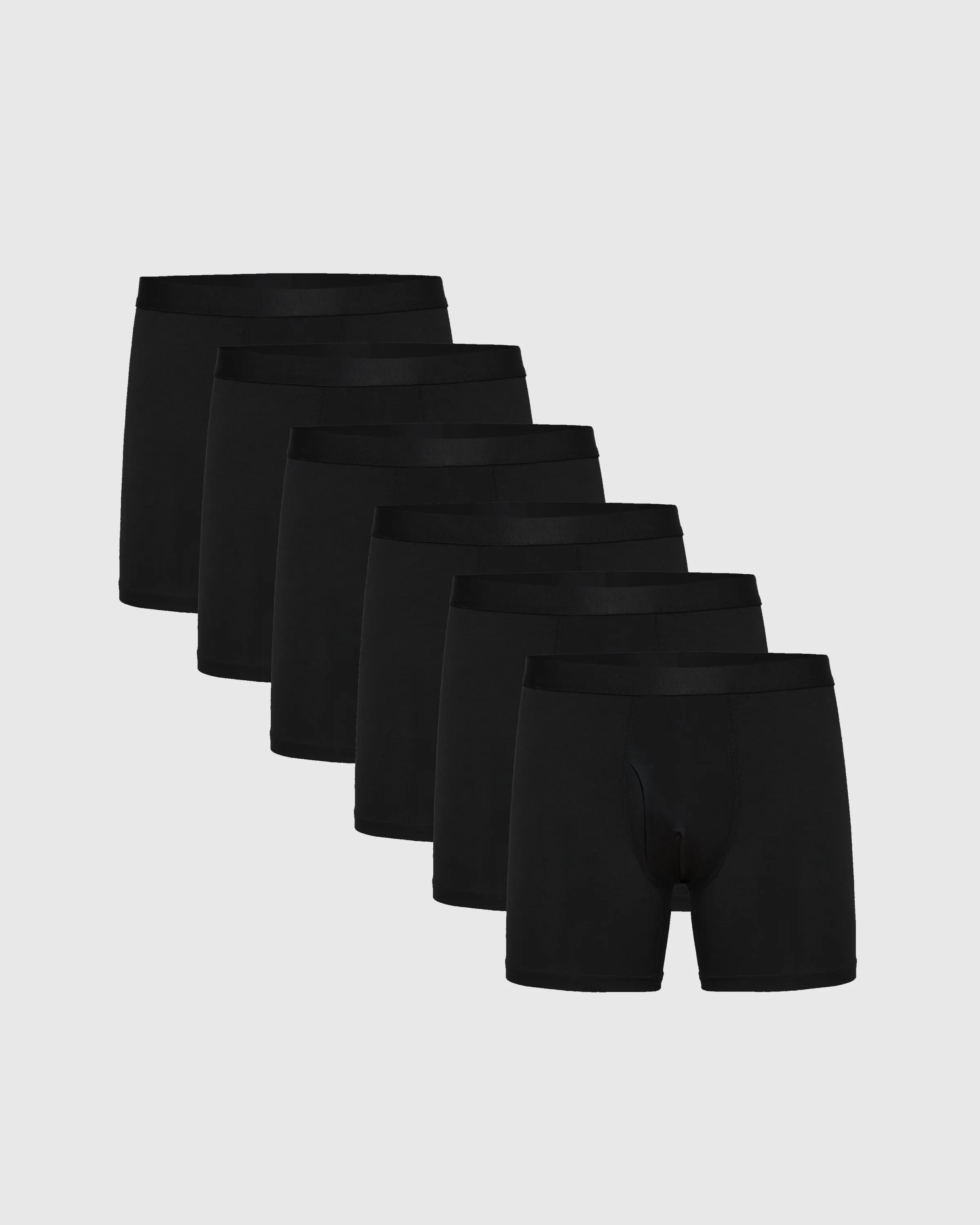 Black Boxer Briefs W/ Fly 6-Pack sold by True Classic