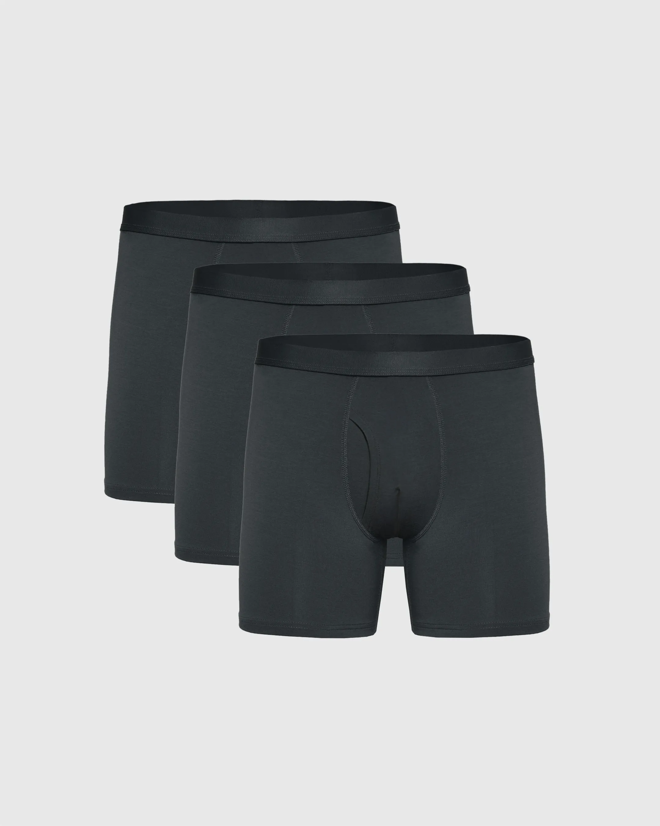 Carbon Boxer Briefs W/ Fly 3-Pack sold by True Classic