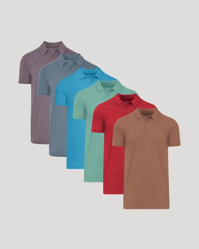 Full Rotation Short Sleeve Tall Polo 6-Pack sold by True Classic