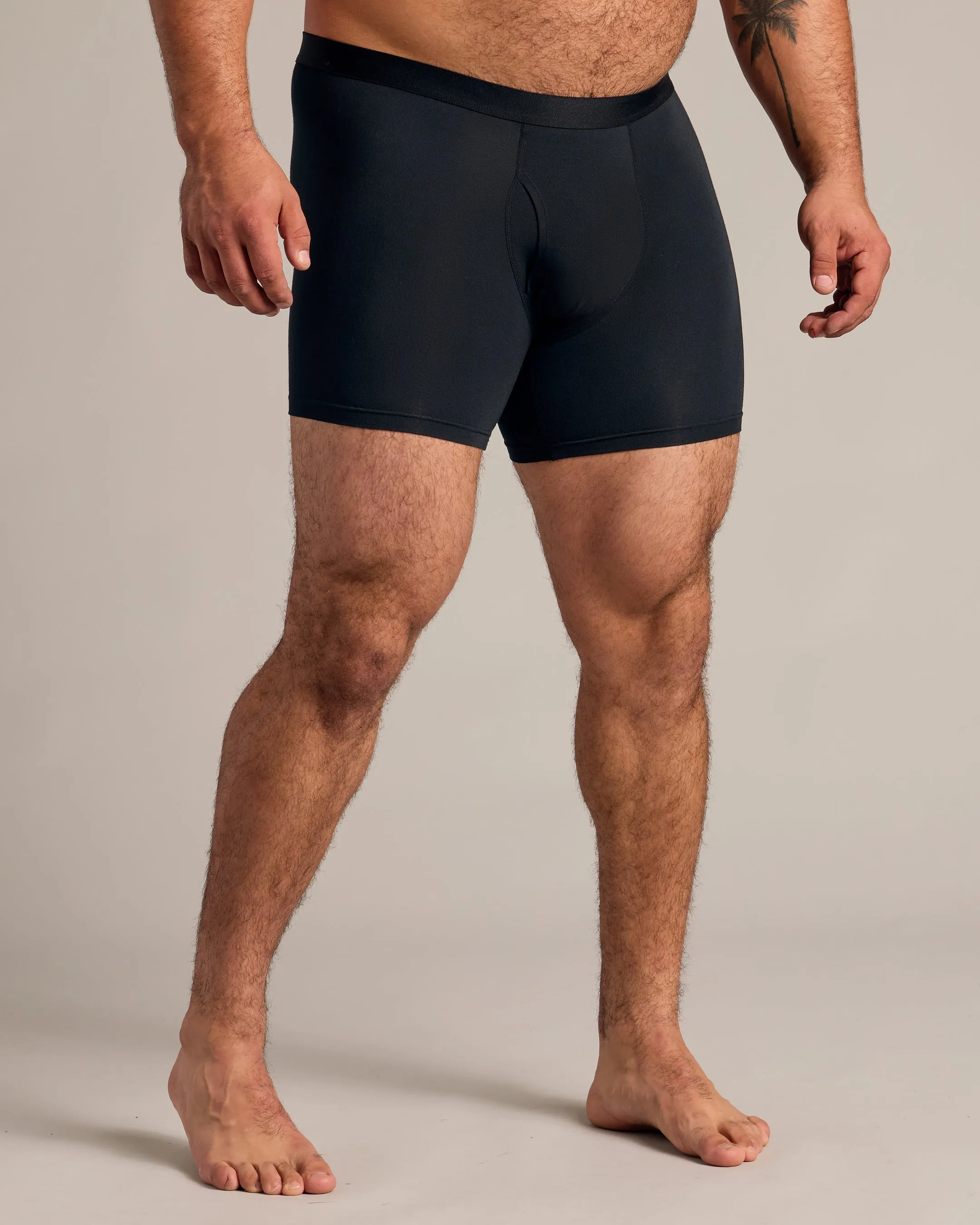 Black Boxer Briefs W/ Fly 12-Pack sold by True Classic product image thumbnail 3