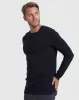 Black Waffle Long Sleeve Henley 6-Pack sold by True Classic