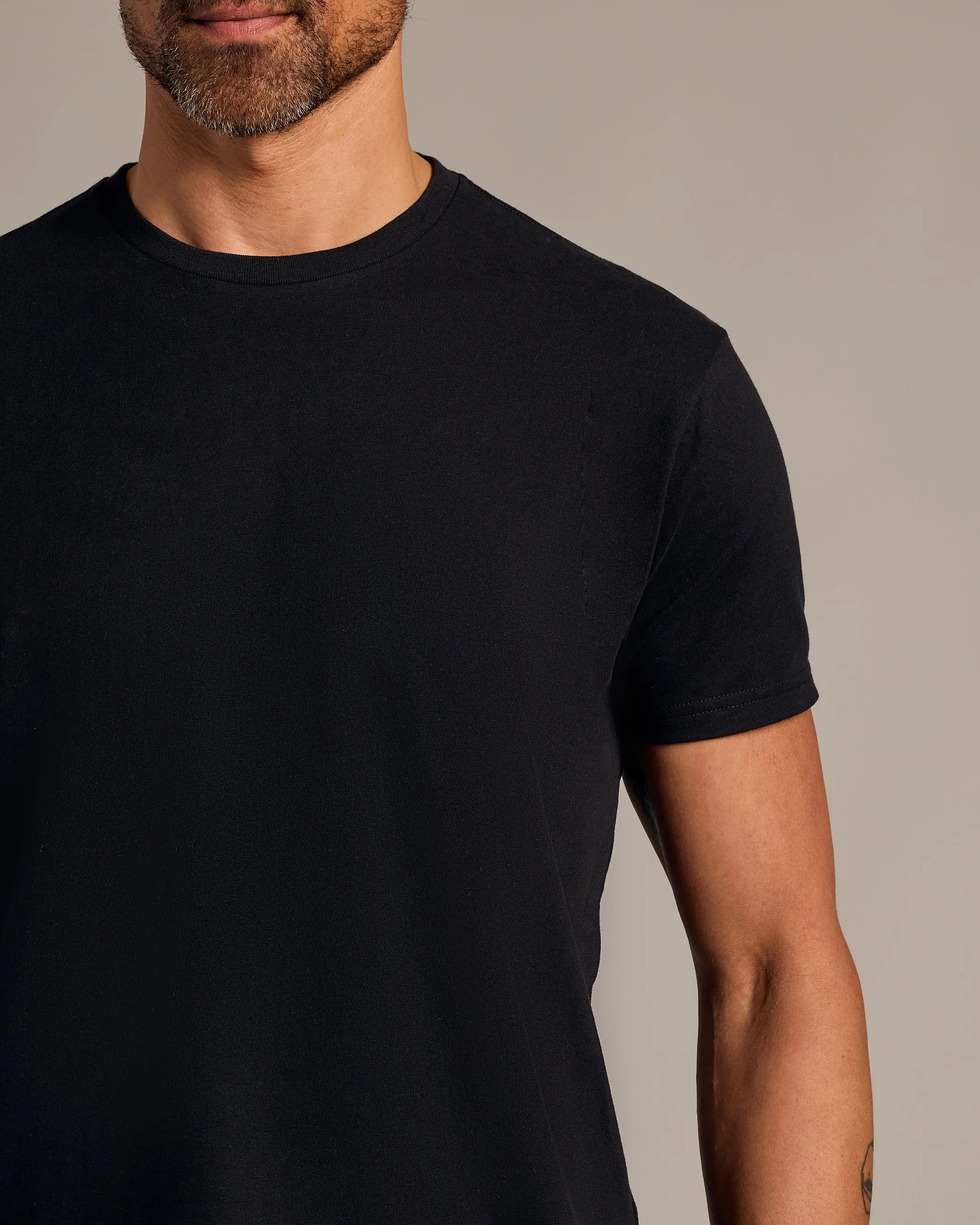 Black Curved Hem Classic Crew Neck 12-Pack sold by True Classic product image thumbnail 5