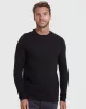 Black Waffle Long Sleeve Crew Neck 3-Pack sold by True Classic