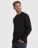 Black Waffle Long Sleeve Crew Neck 3-Pack sold by True Classic