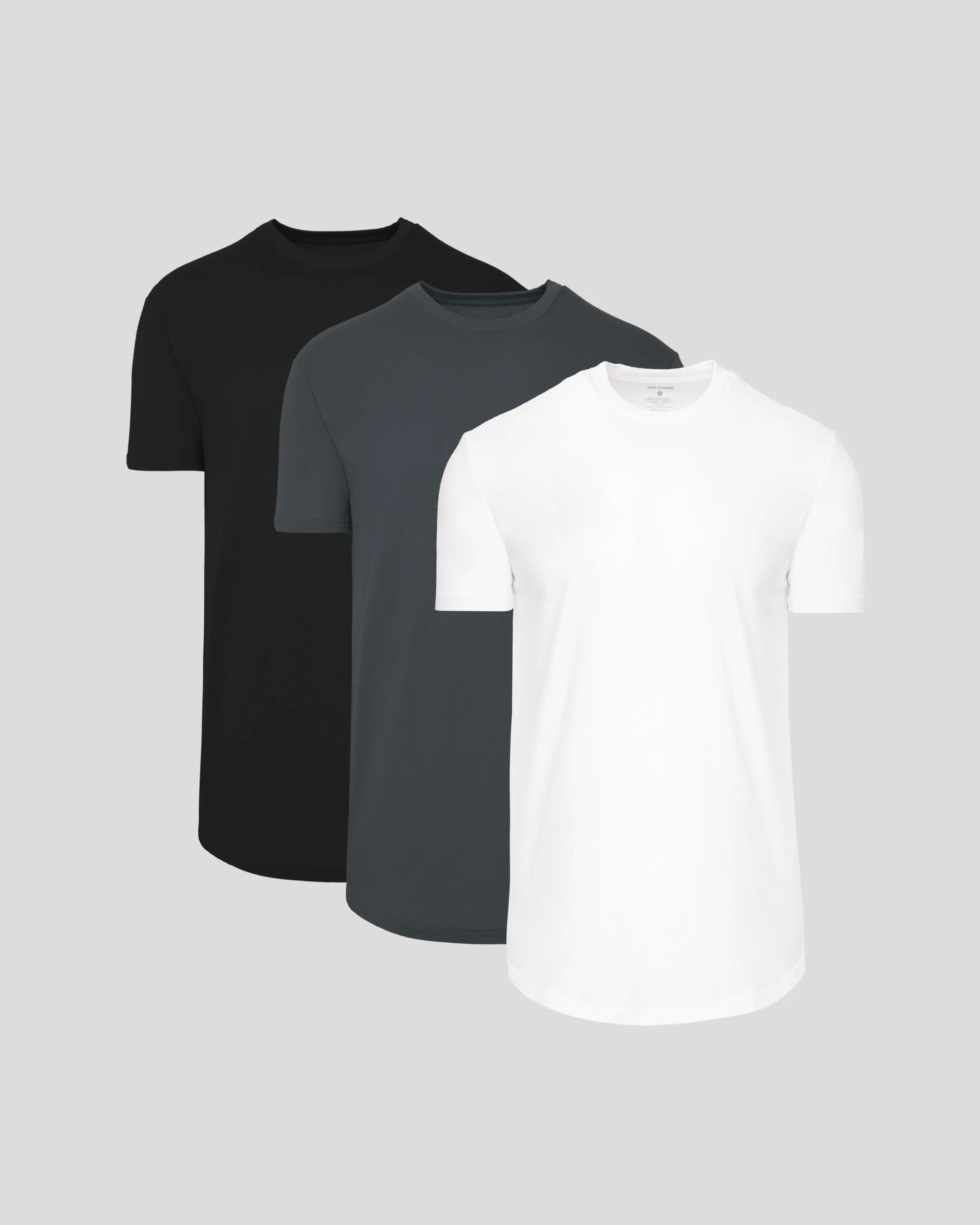 Classic Short Sleeve Tall Curved Hem Crew 3-Pack sold by True Classic