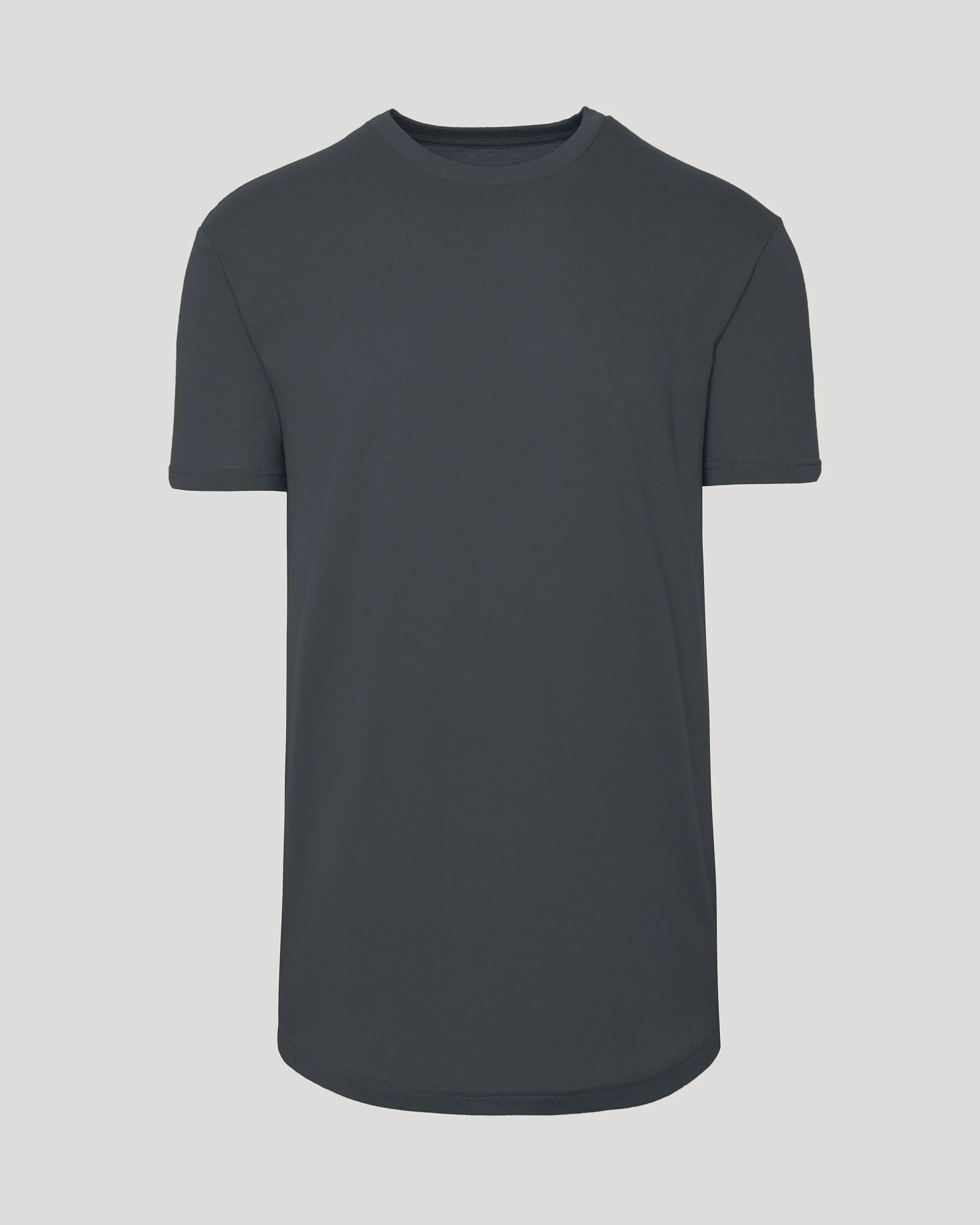 Carbon Short Sleeve Tall Curved Hem Crew sold by True Classic product image thumbnail 2