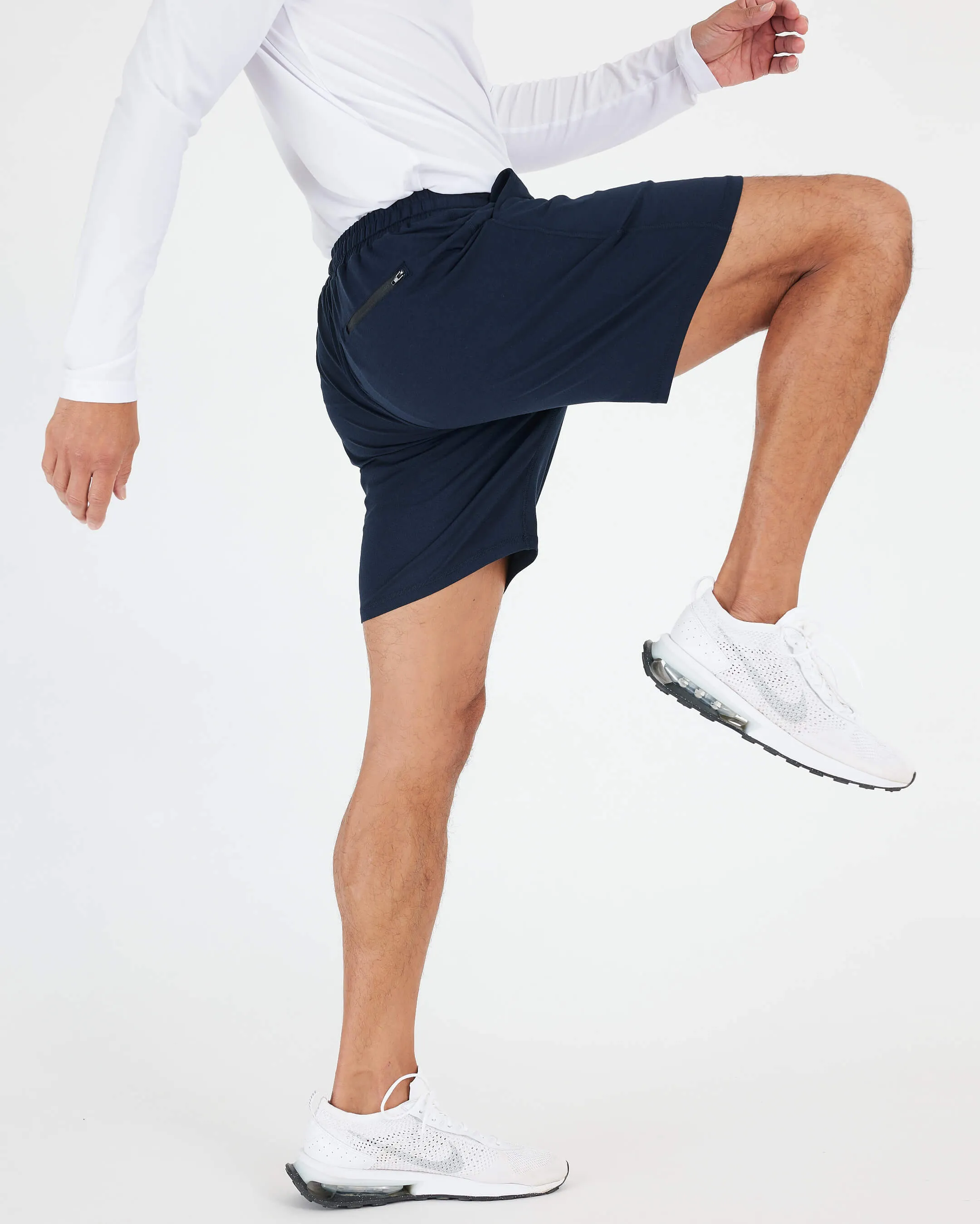 Black & Dark Heather Navy Active Comfort Shorts 2-Pack sold by True Classic product image thumbnail 5