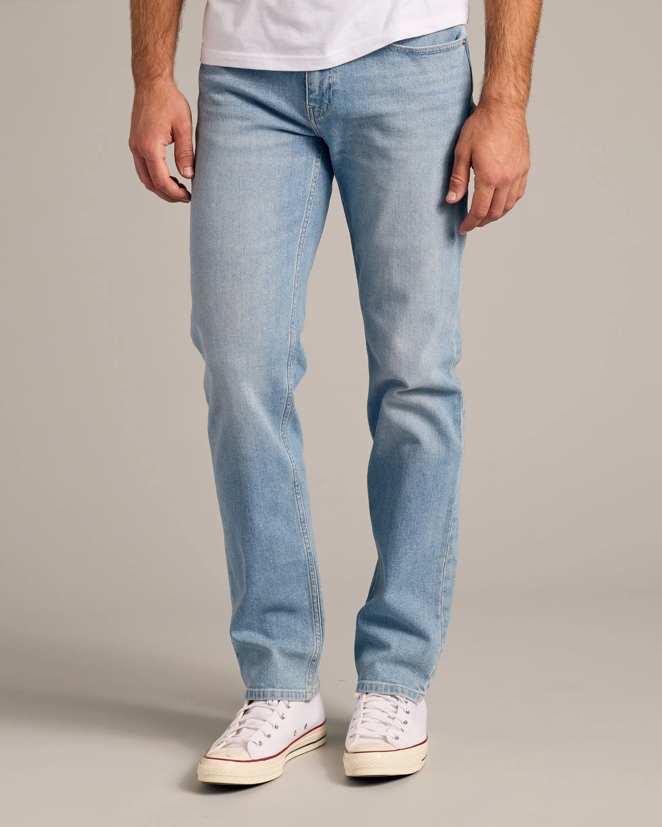 Medium & Light Indigo Wash Straight Authentic Denim Jeans 2-Pack sold by True Classic product image thumbnail 3