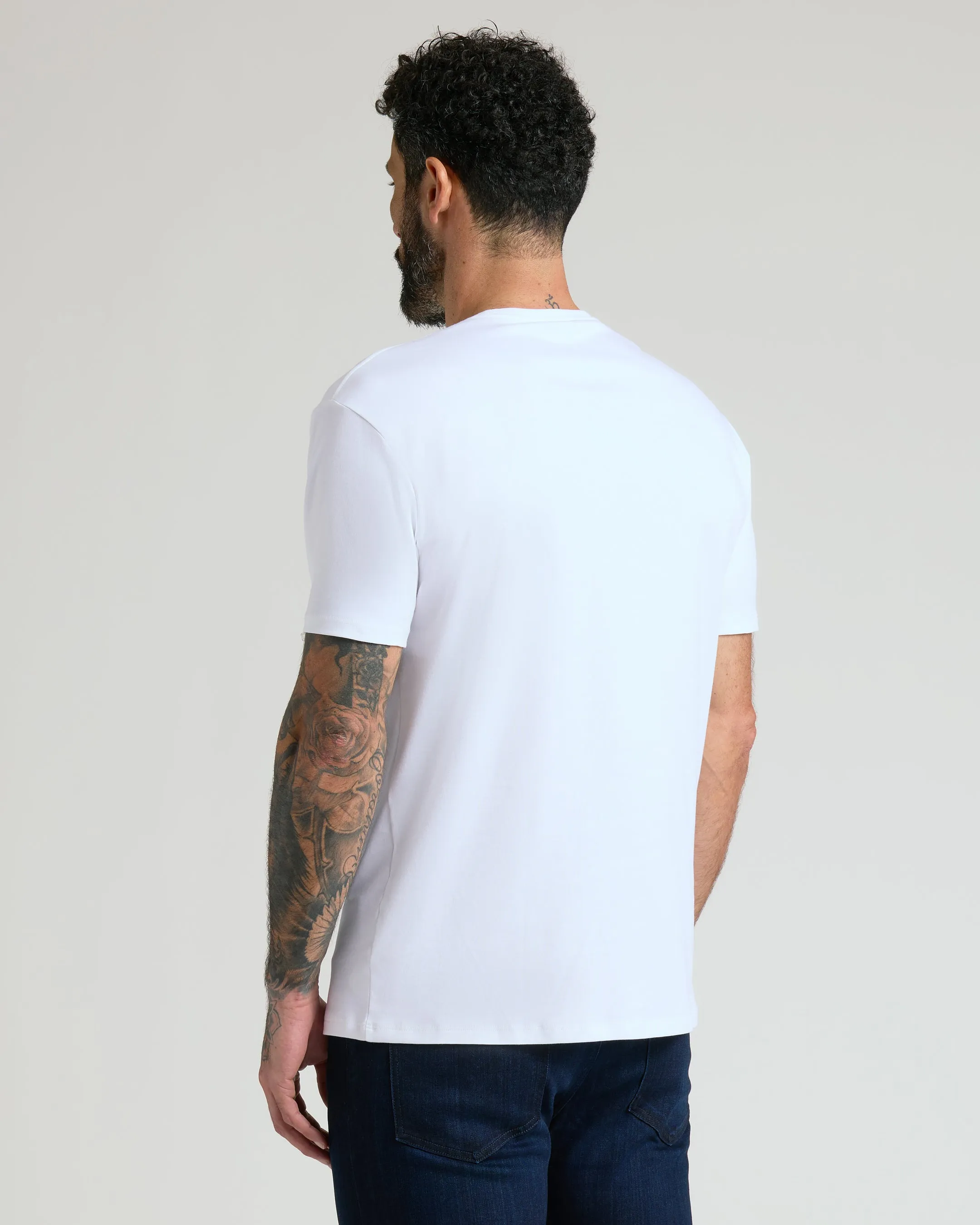 White Premium Pima Crew Neck 7-Pack sold by True Classic product image thumbnail 4