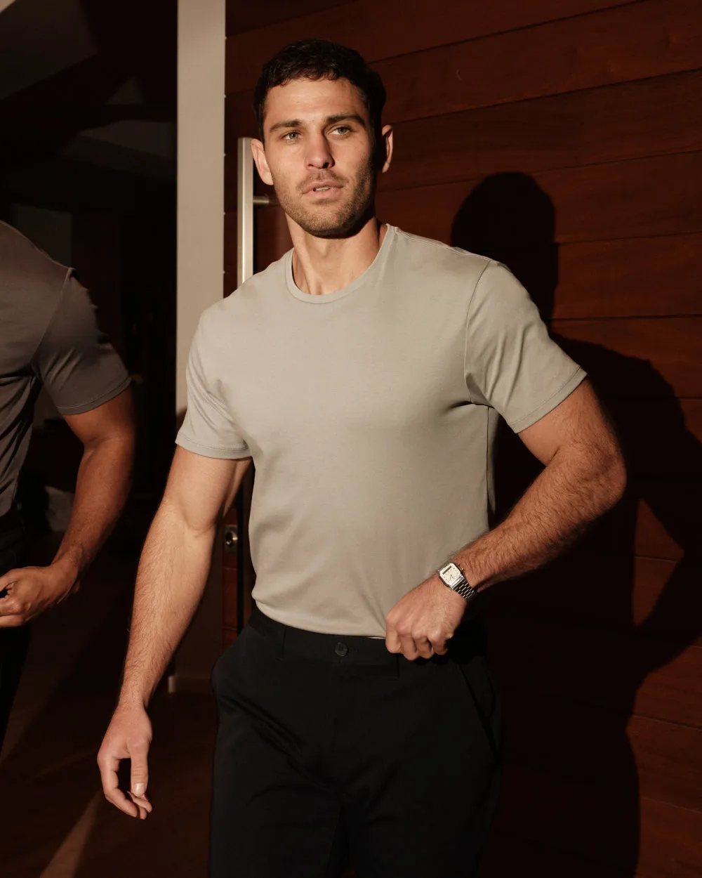 Steel Tall Premium Pima Crew Neck sold by True Classic product image thumbnail 2