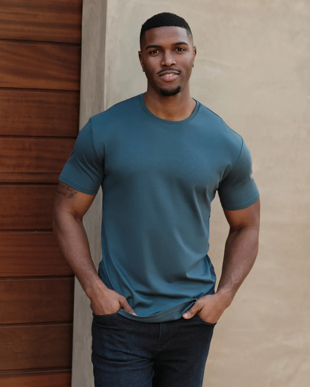 Lagoon Tall Premium Pima Crew Neck sold by True Classic product image thumbnail 2