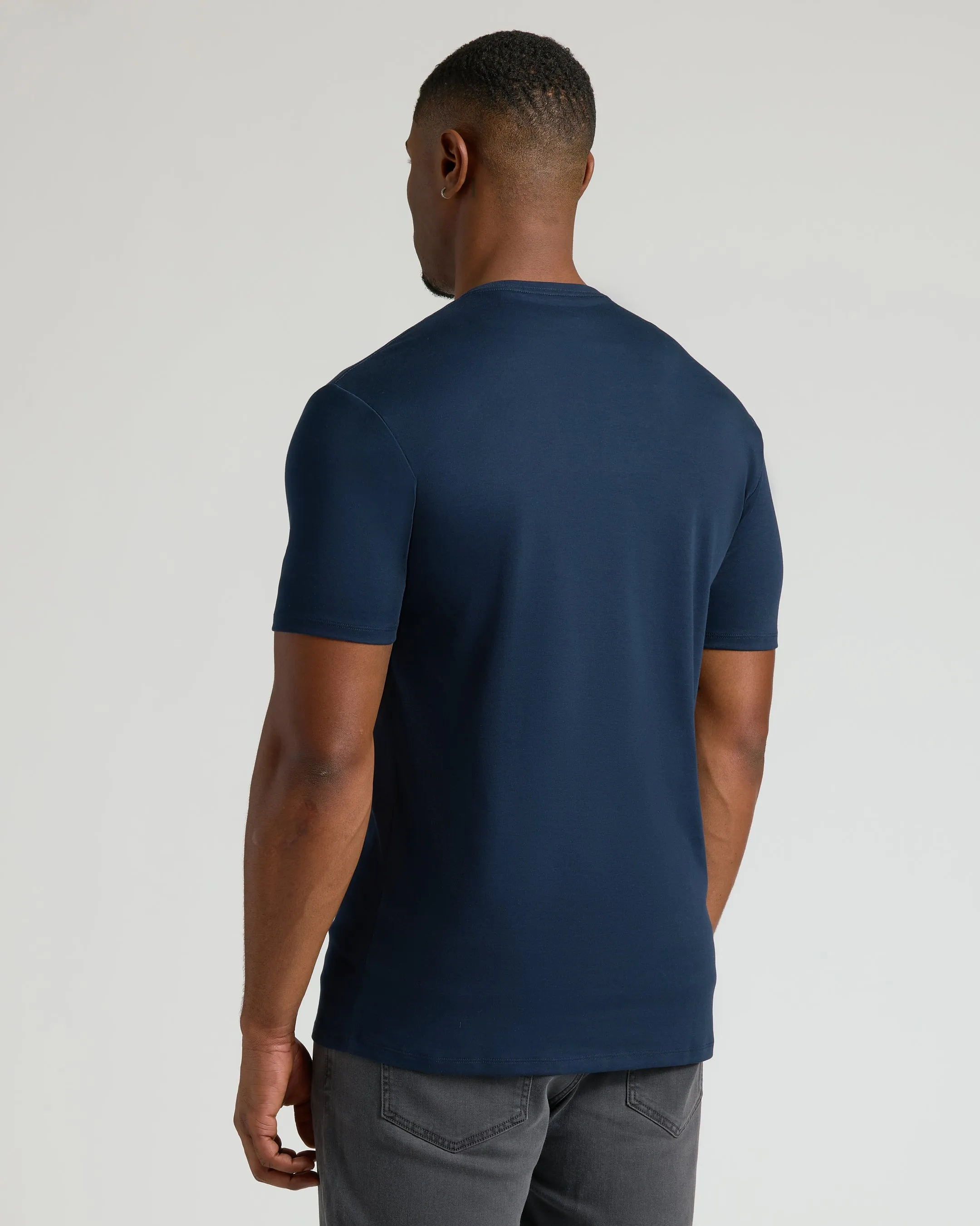 Navy Tall Premium Pima Crew Neck sold by True Classic product image thumbnail 4