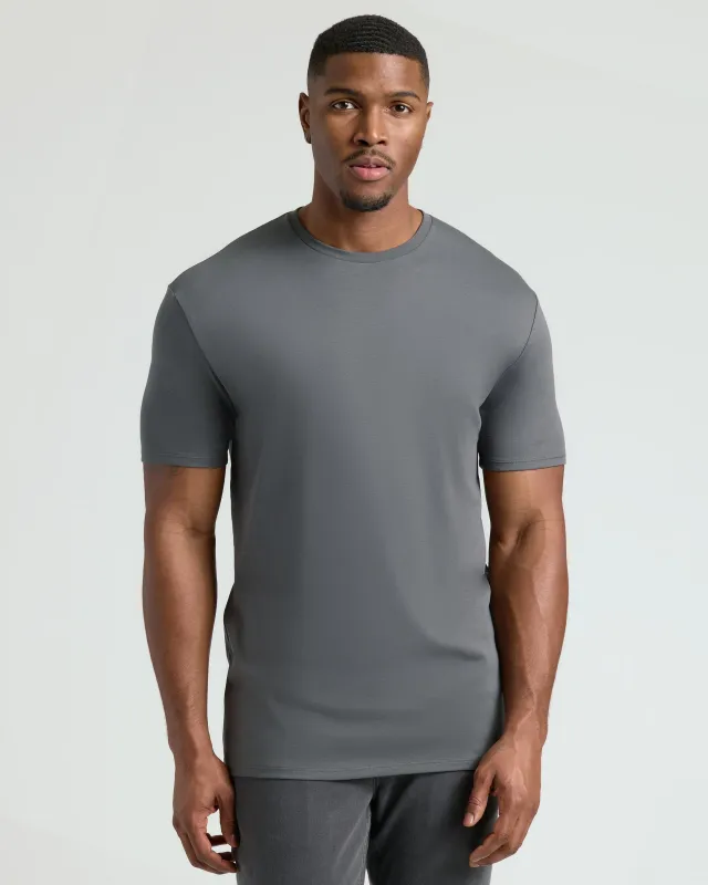 Carbon Tall Pima Crew Neck sold by True Classic