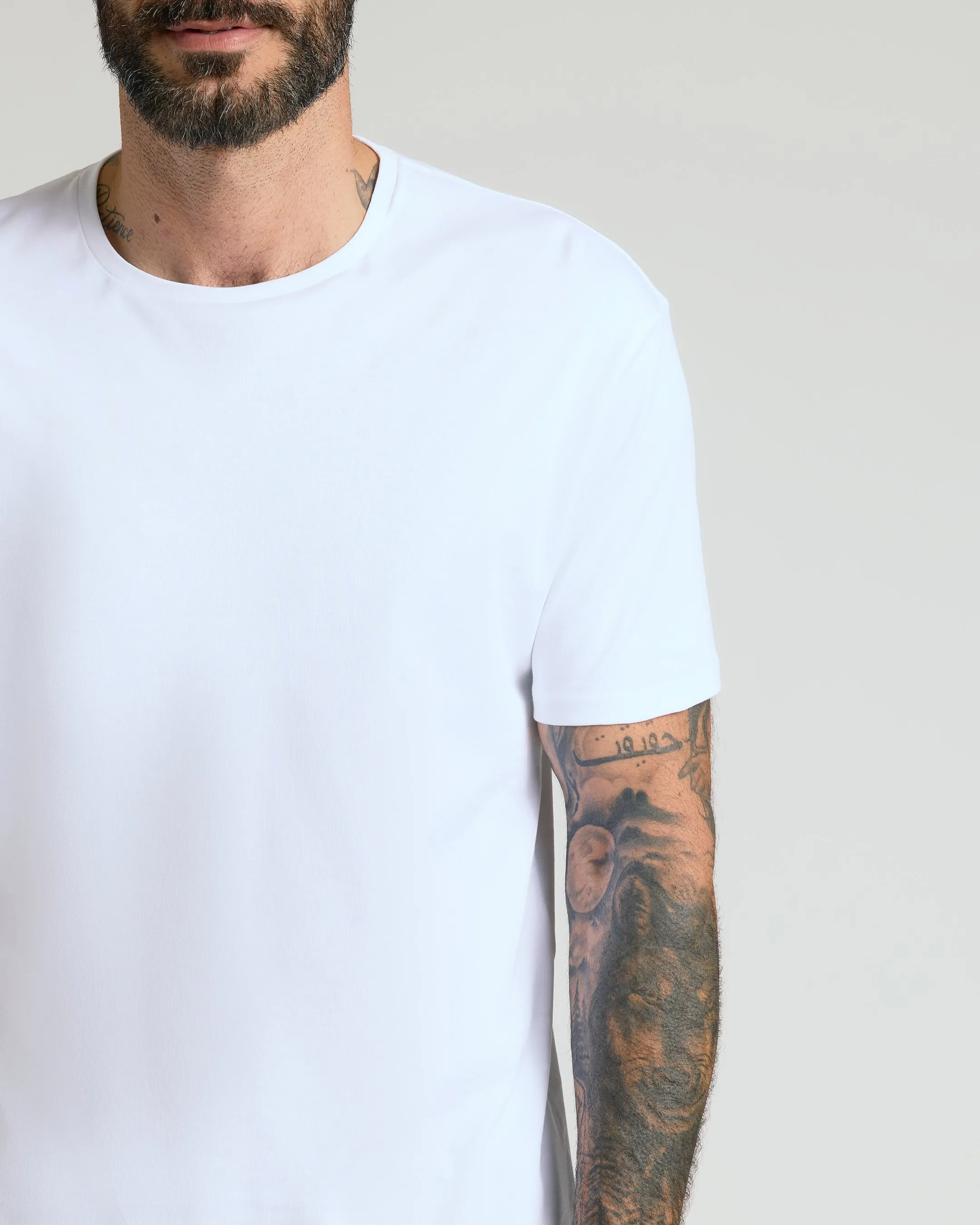 White Premium Pima Crew Neck sold by True Classic product image thumbnail 5