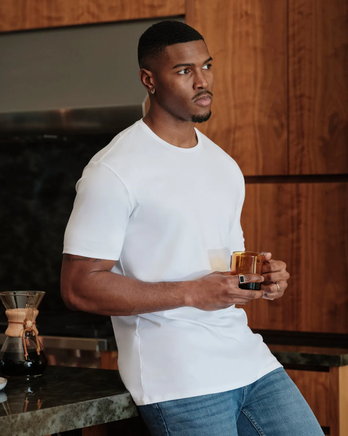 White Tall Premium Pima Crew Neck 4-Pack sold by True Classic product image thumbnail 2