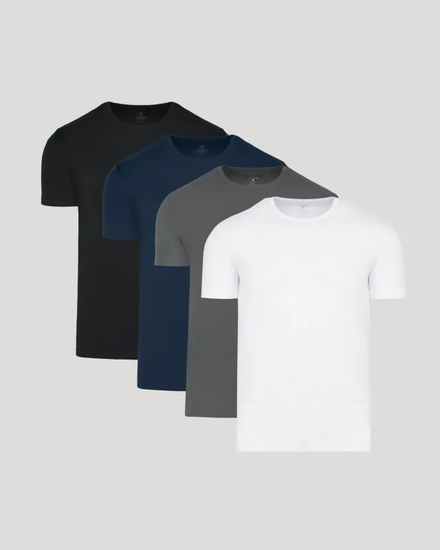 Navy Neutral Classic Pima Crew 4-Pack sold by True Classic
