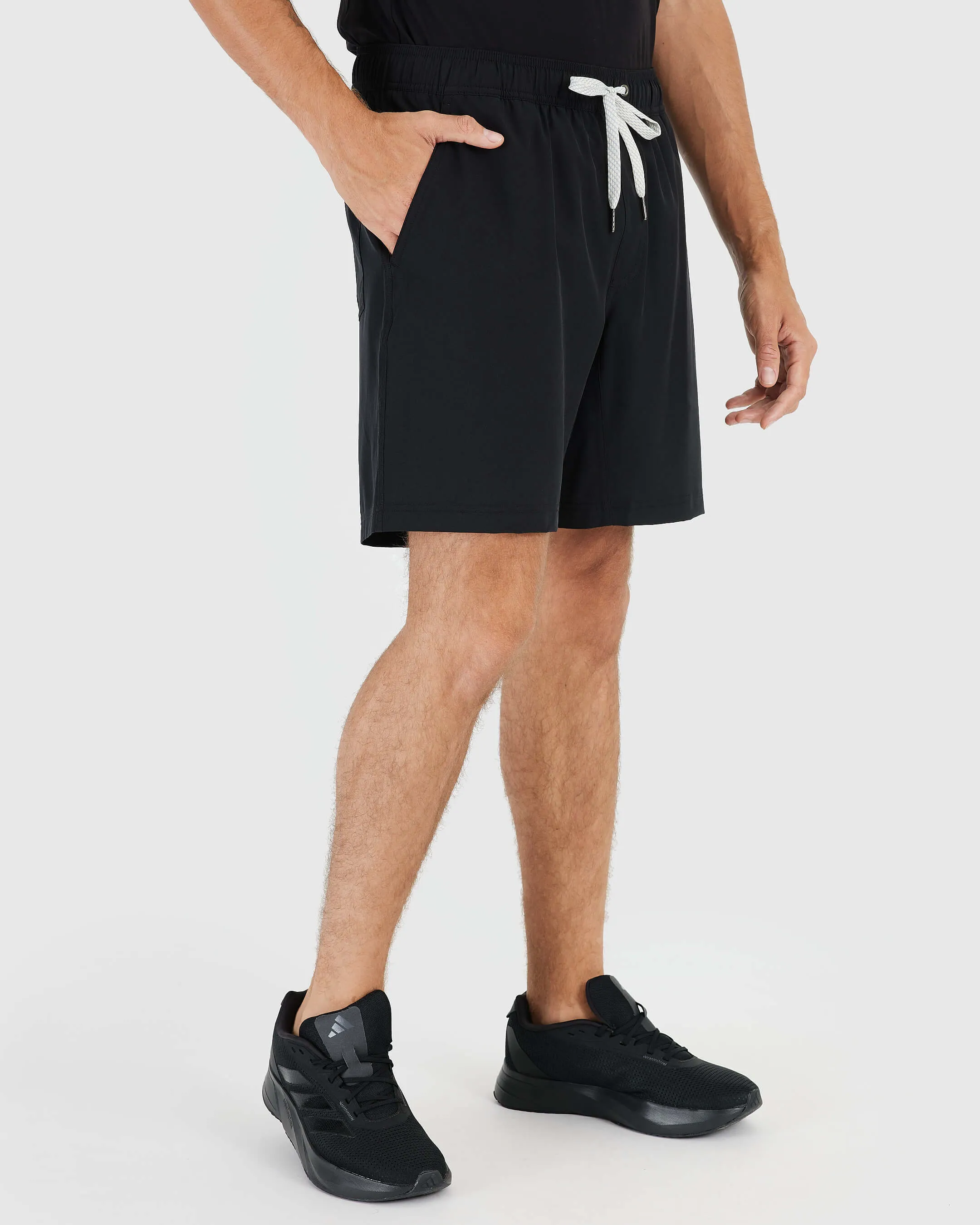 Black and Carbon Active Quick Dry Shorts with Liner 2-Pack sold by True Classic product image thumbnail 4