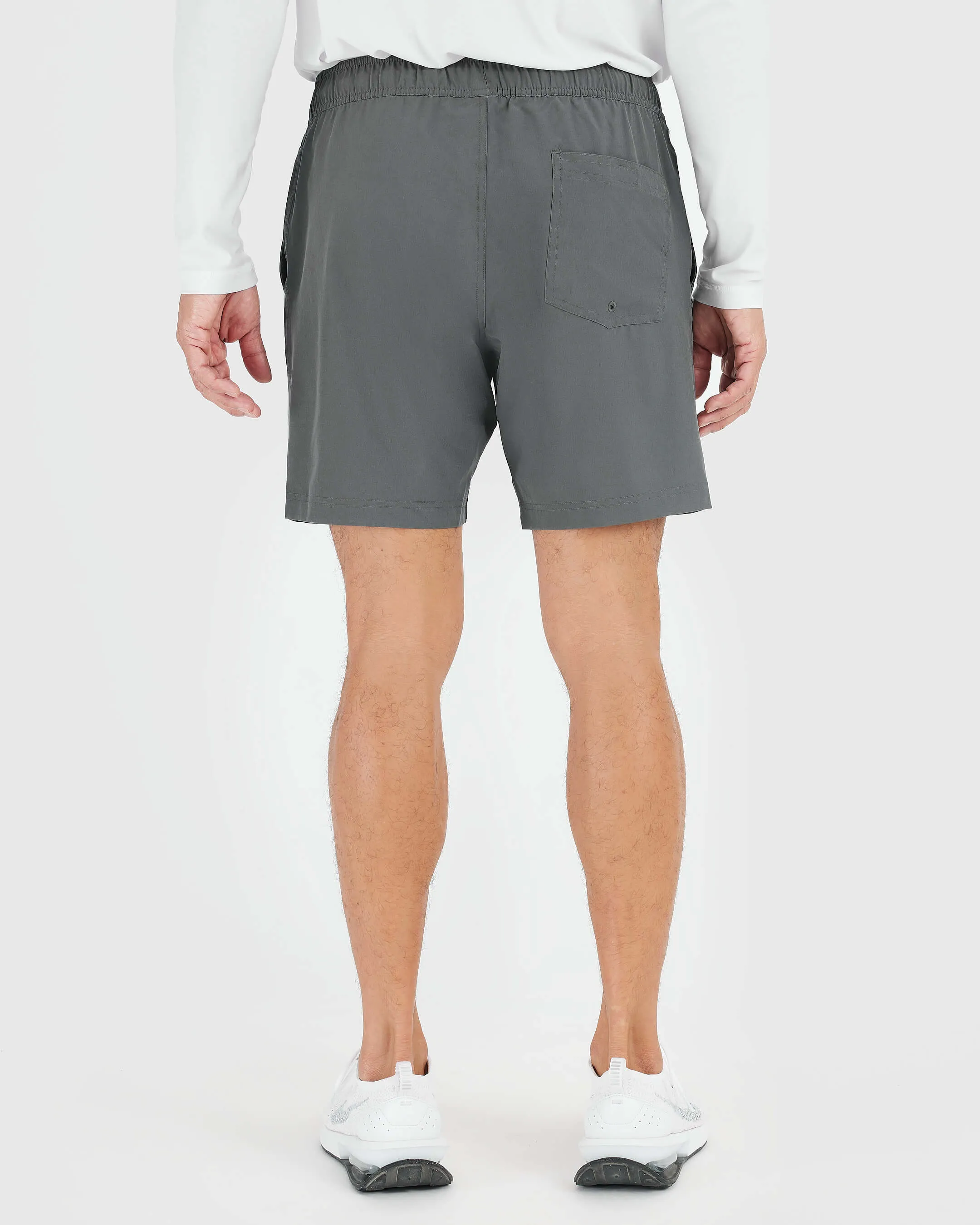 Black and Carbon Active Quick Dry Shorts with Liner 2-Pack sold by True Classic product image thumbnail 5