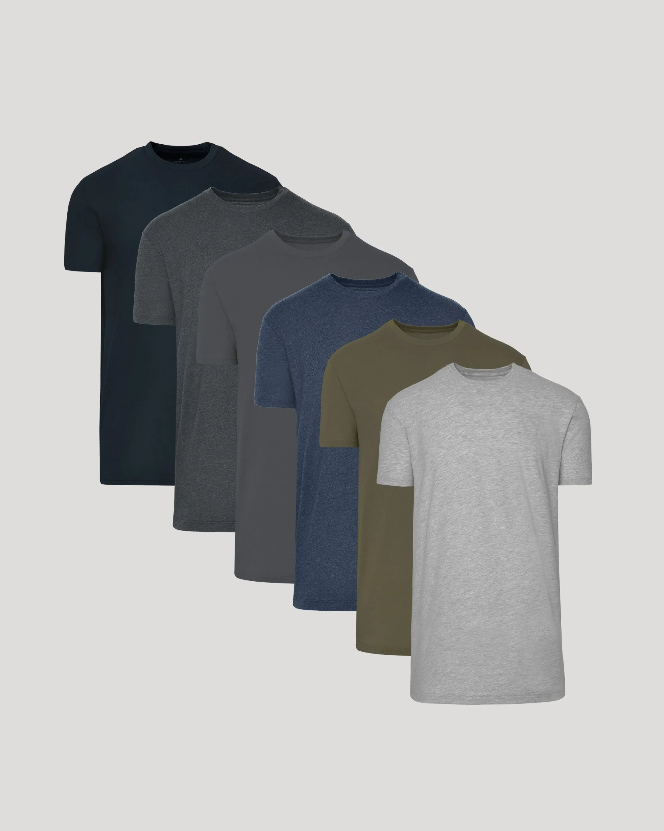 Dark Neutrals Tall Straight Hem T-Shirt 6-Pack sold by True Classic