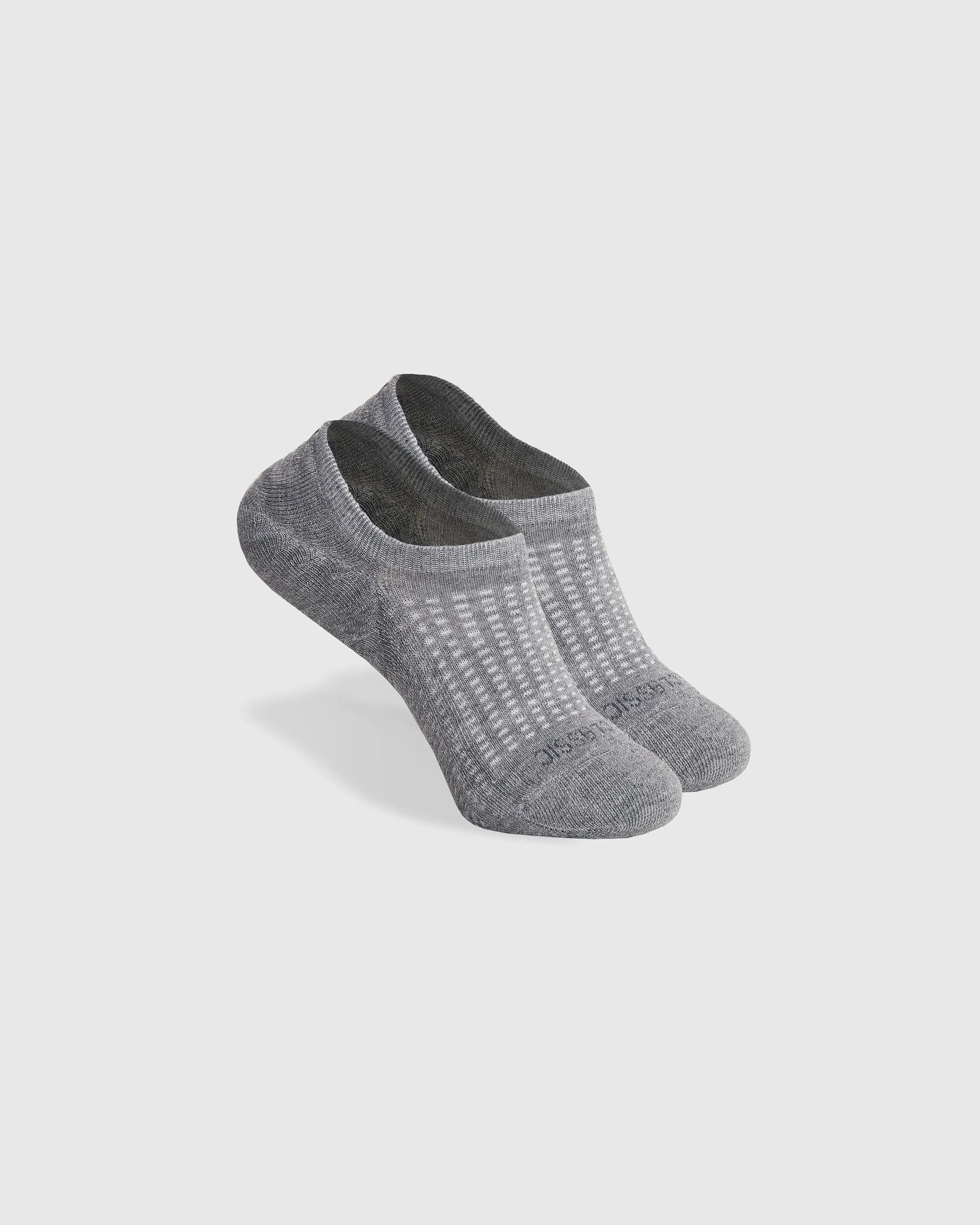 Heather Gray Active No Show Socks 6-Pack sold by True Classic product image thumbnail 4