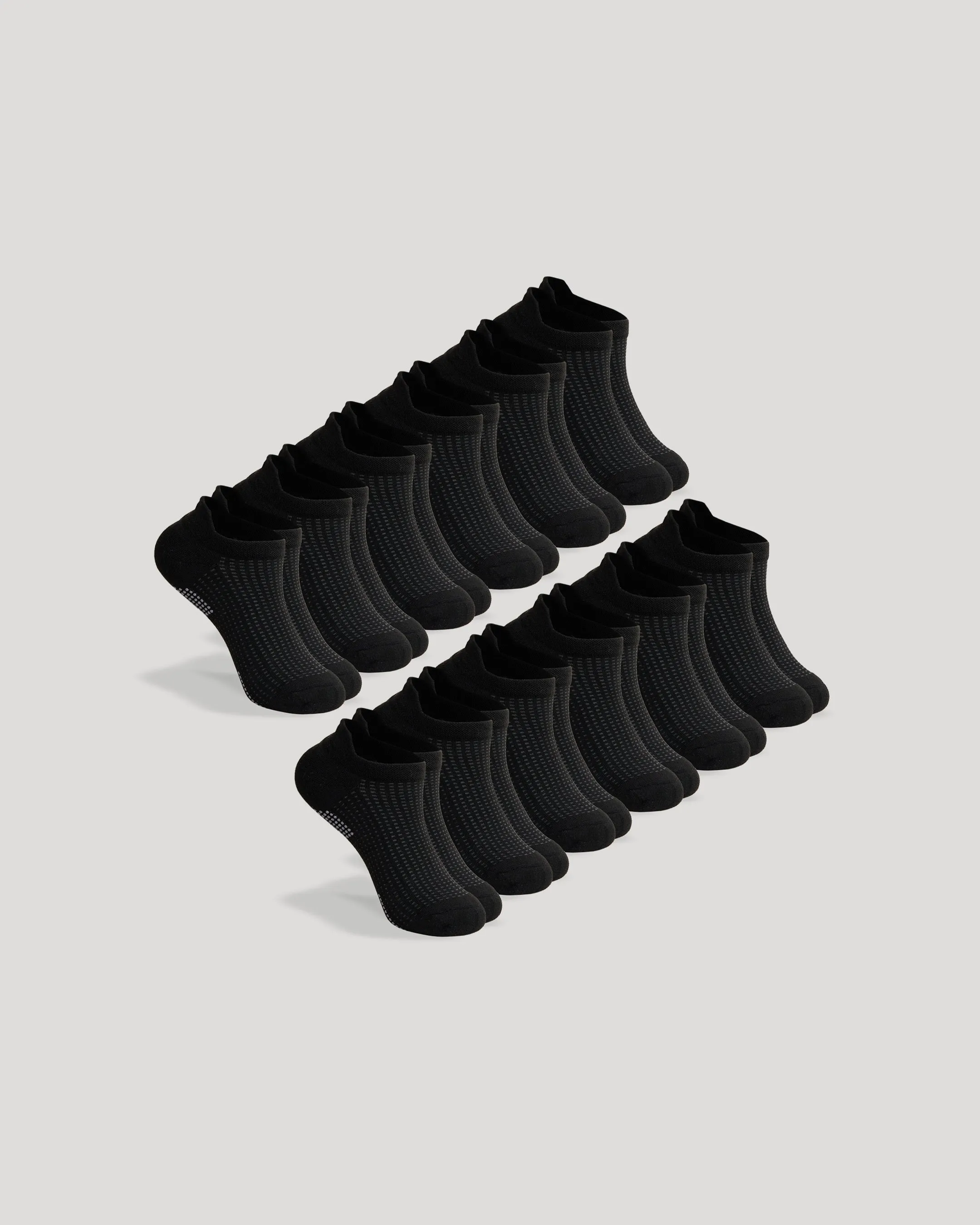 Black Active Ankle Socks 12-Pack sold by True Classic