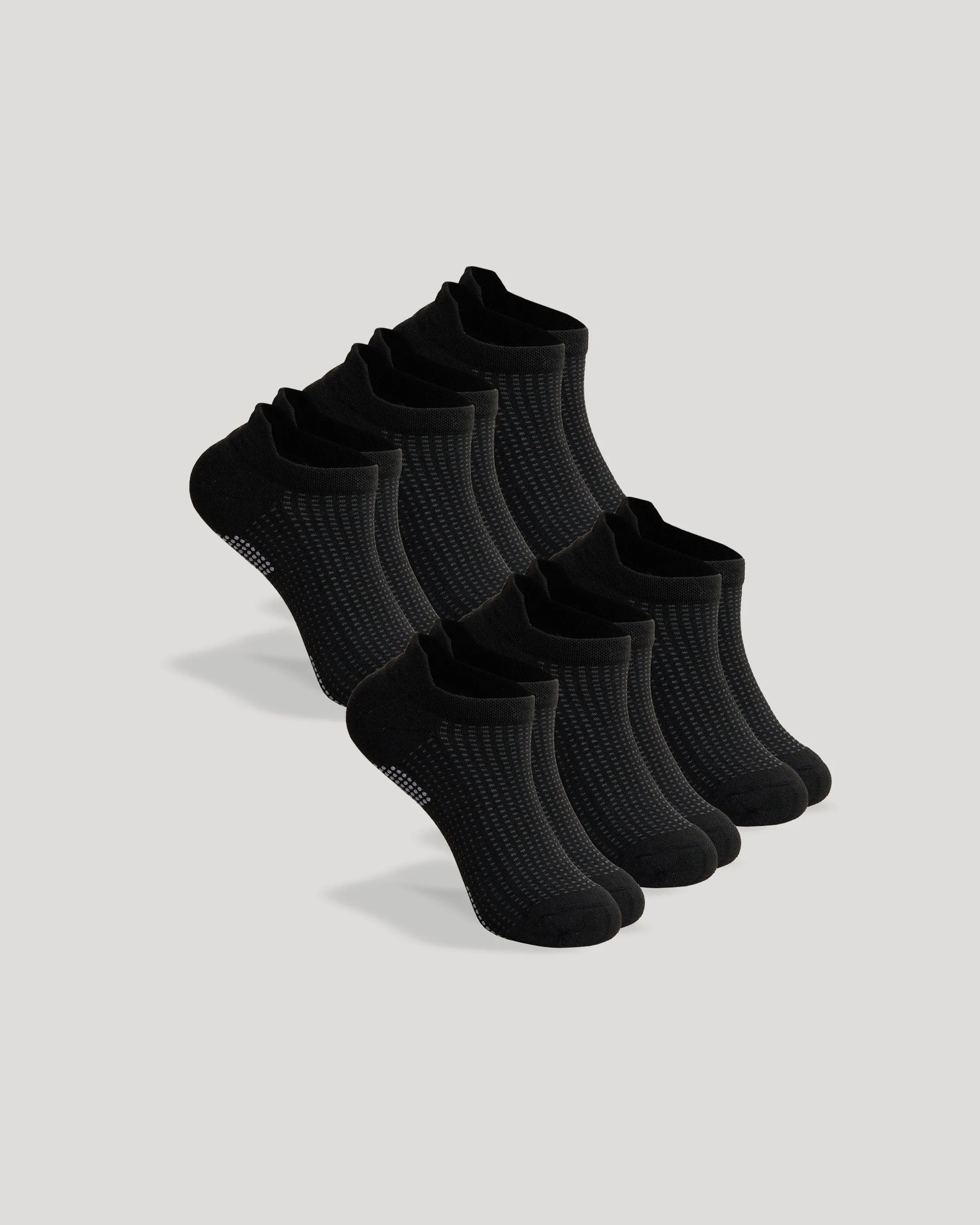 Black Active Ankle Socks 6-Pack sold by True Classic