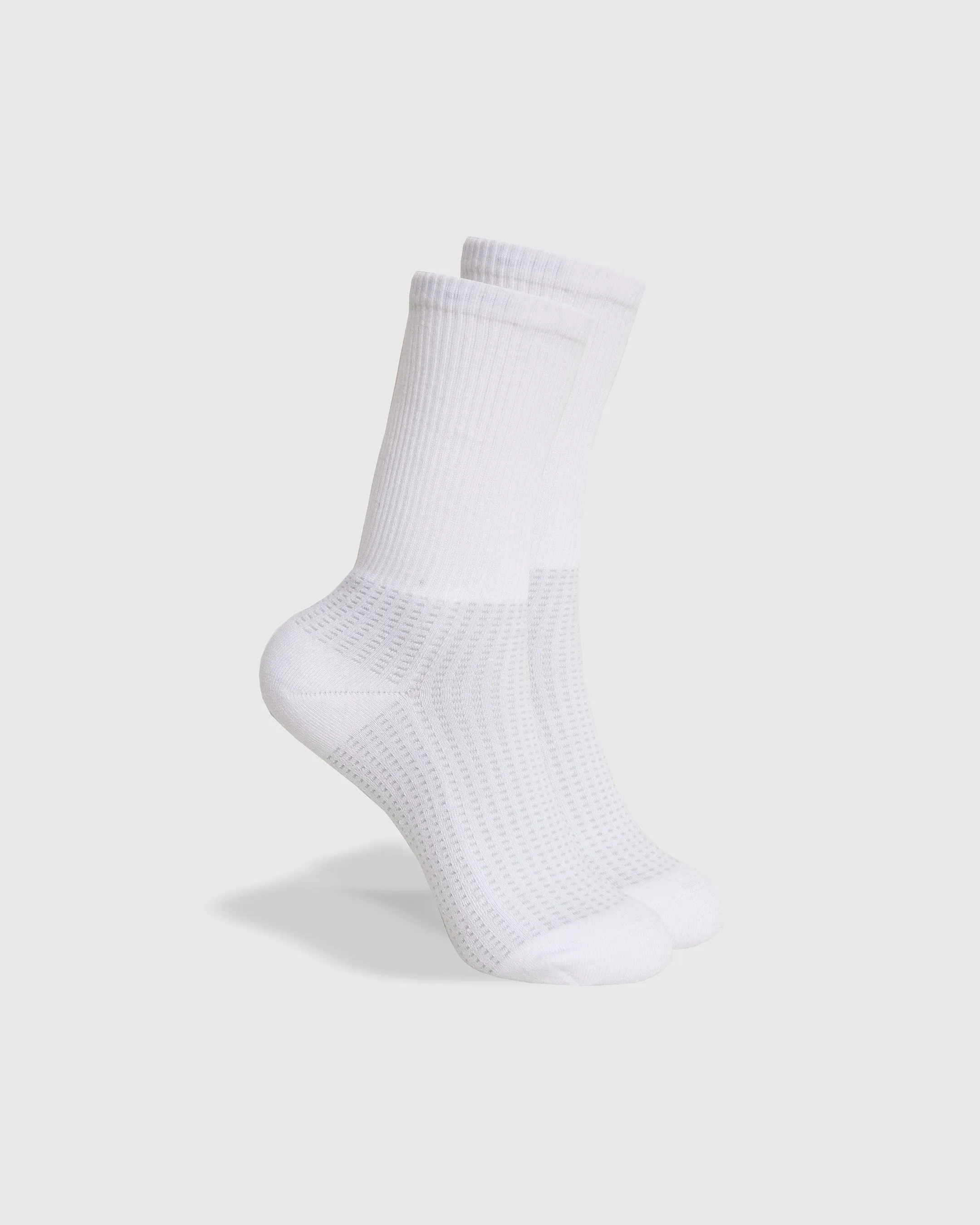 White Active Half Crew Socks 12-Pack sold by True Classic product image thumbnail 3