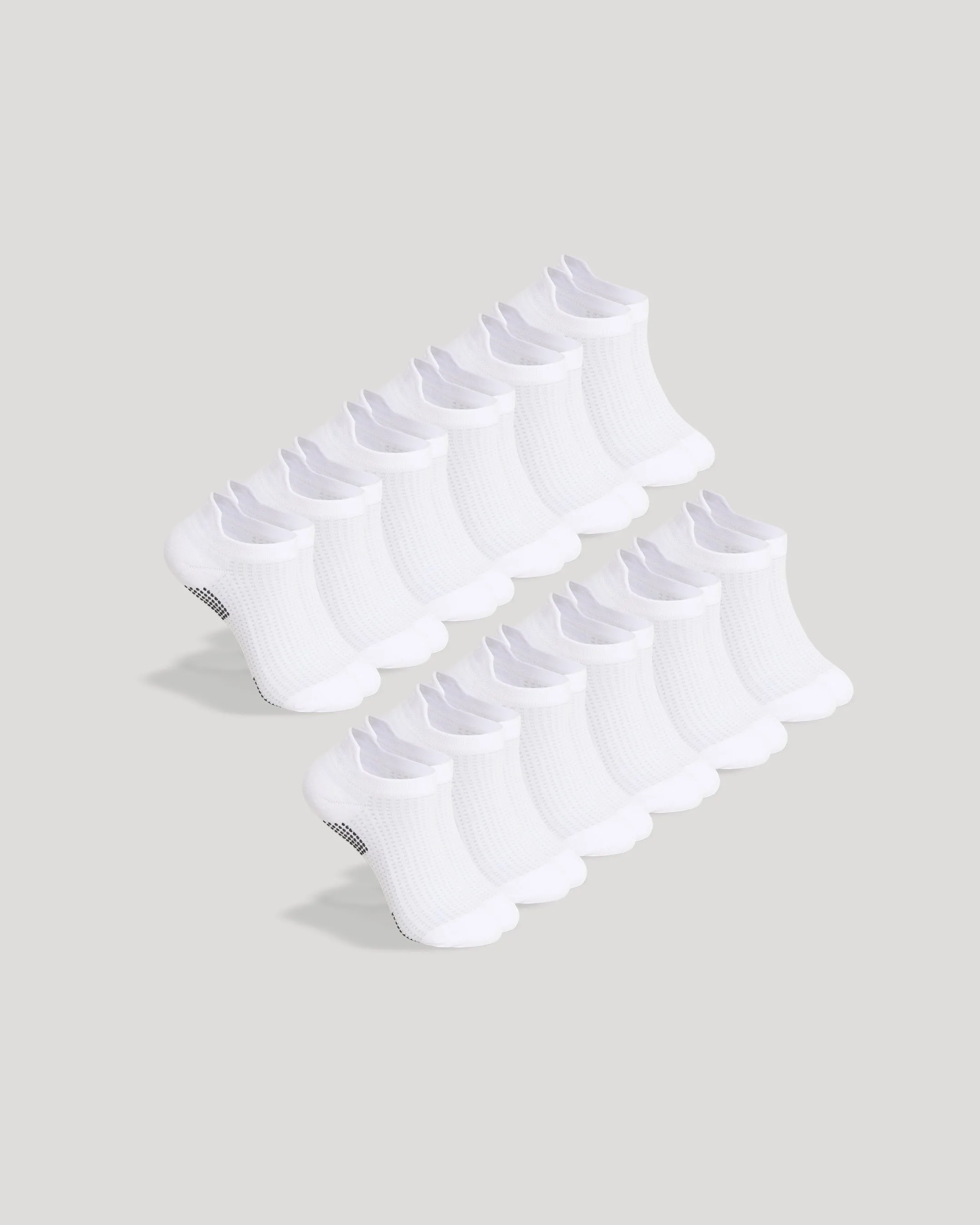 White Active Half Crew Socks 12-Pack sold by True Classic