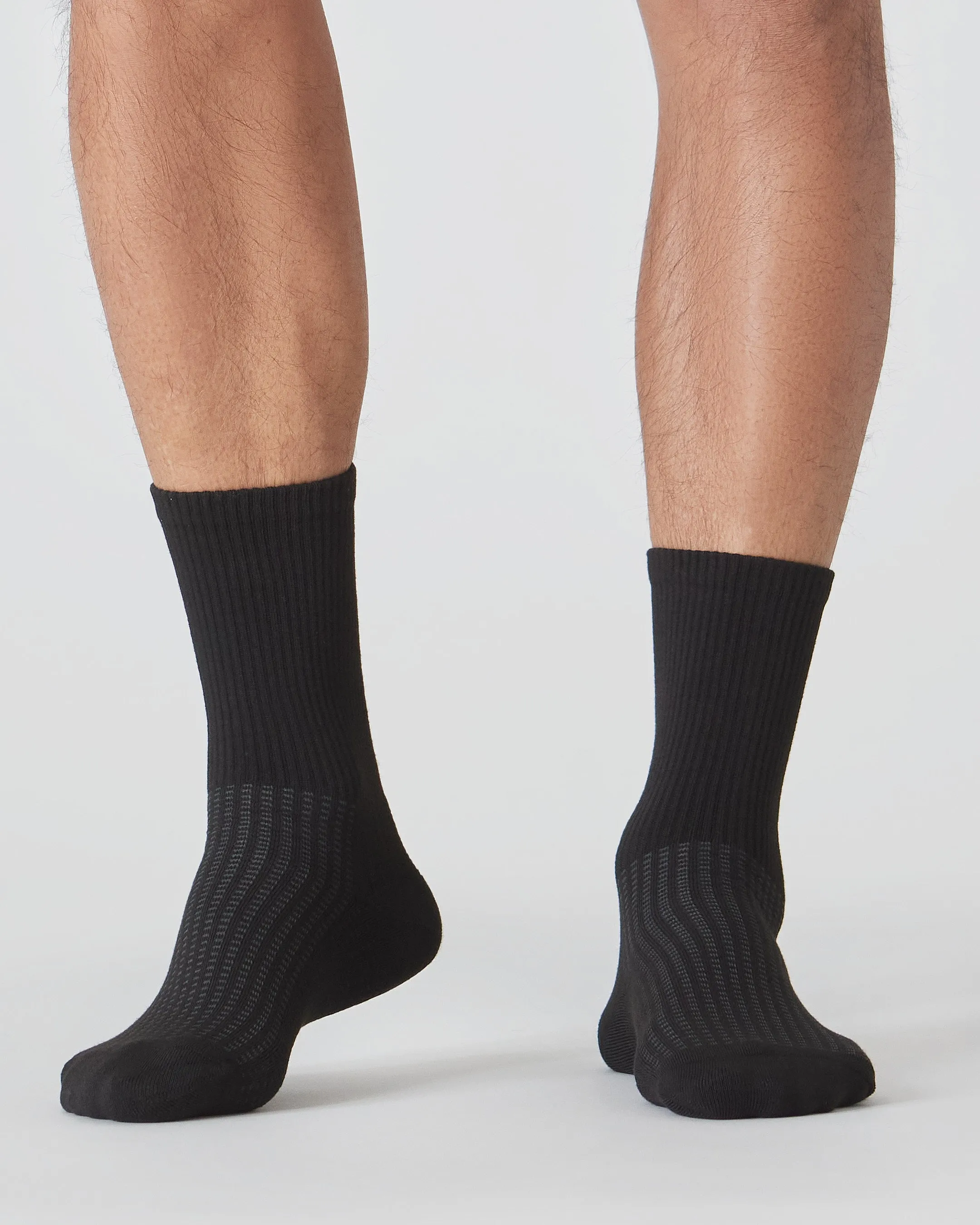 Black Active Crew Socks 6-Pack sold by True Classic product image thumbnail 2