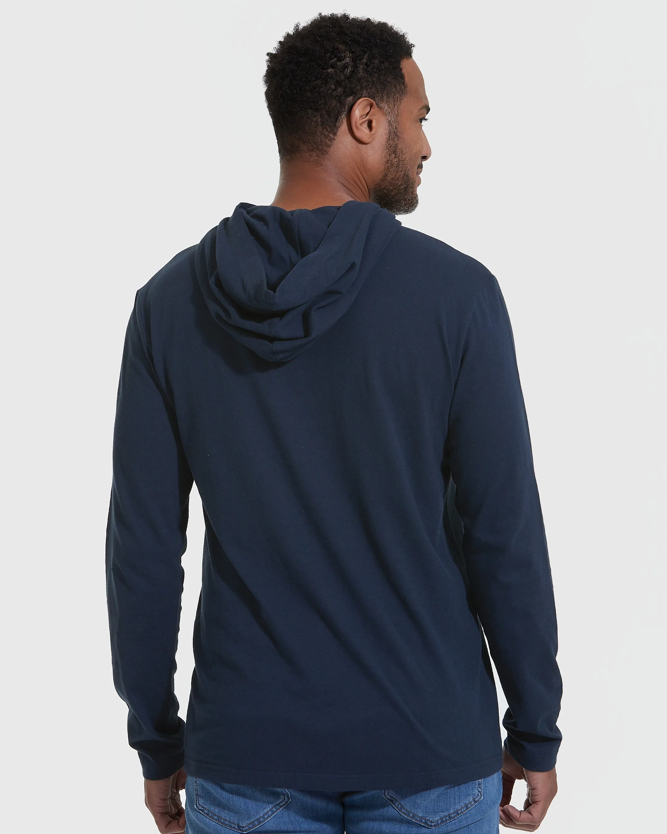 Navy Hooded Long Sleeve T-Shirt 2-Pack sold by True Classic product image thumbnail 4