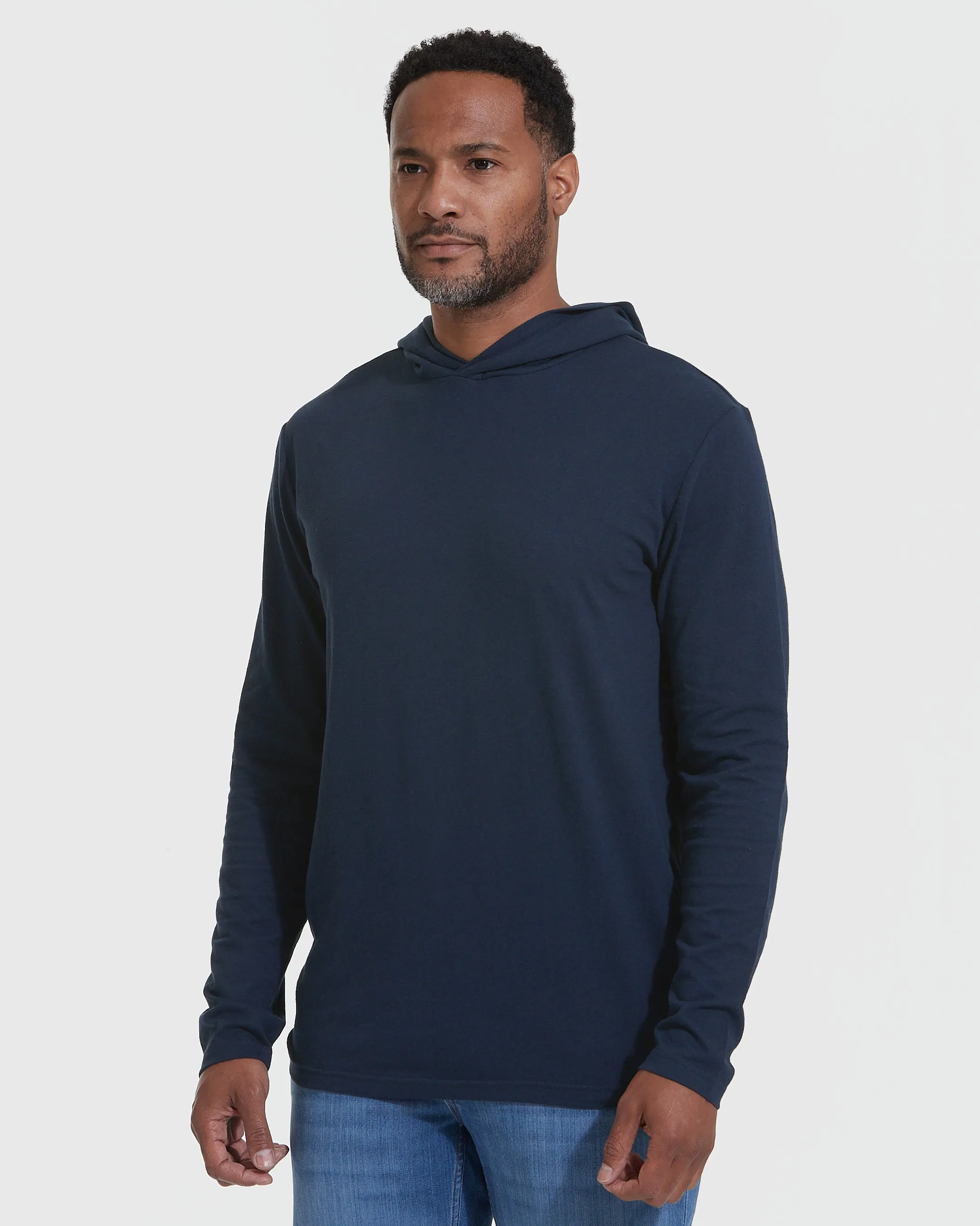 Navy Hooded Long Sleeve T-Shirt 2-Pack sold by True Classic product image thumbnail 3