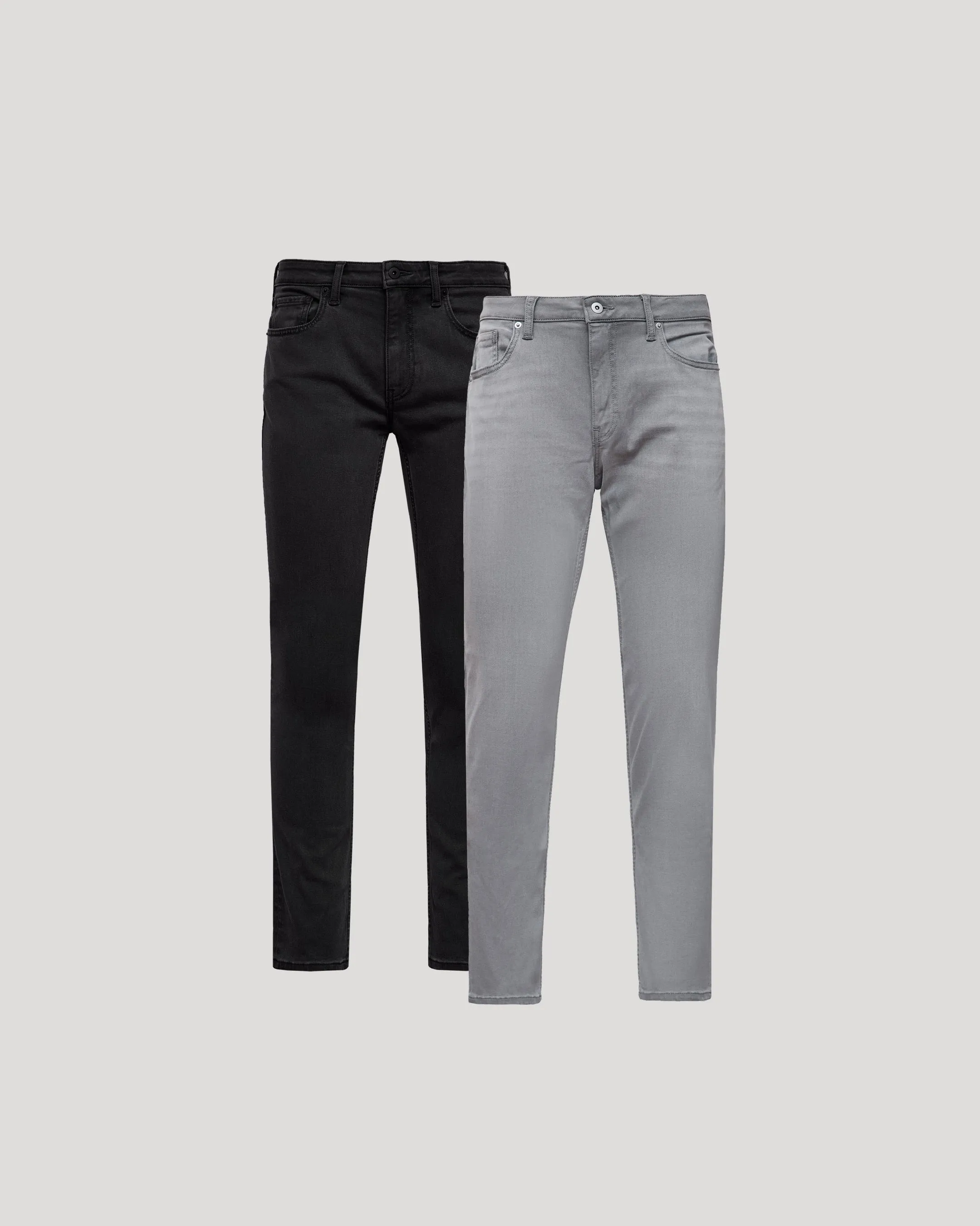 Black & Medium Gray Wash Comfort Stretch Jeans 2-Pack sold by True Classic