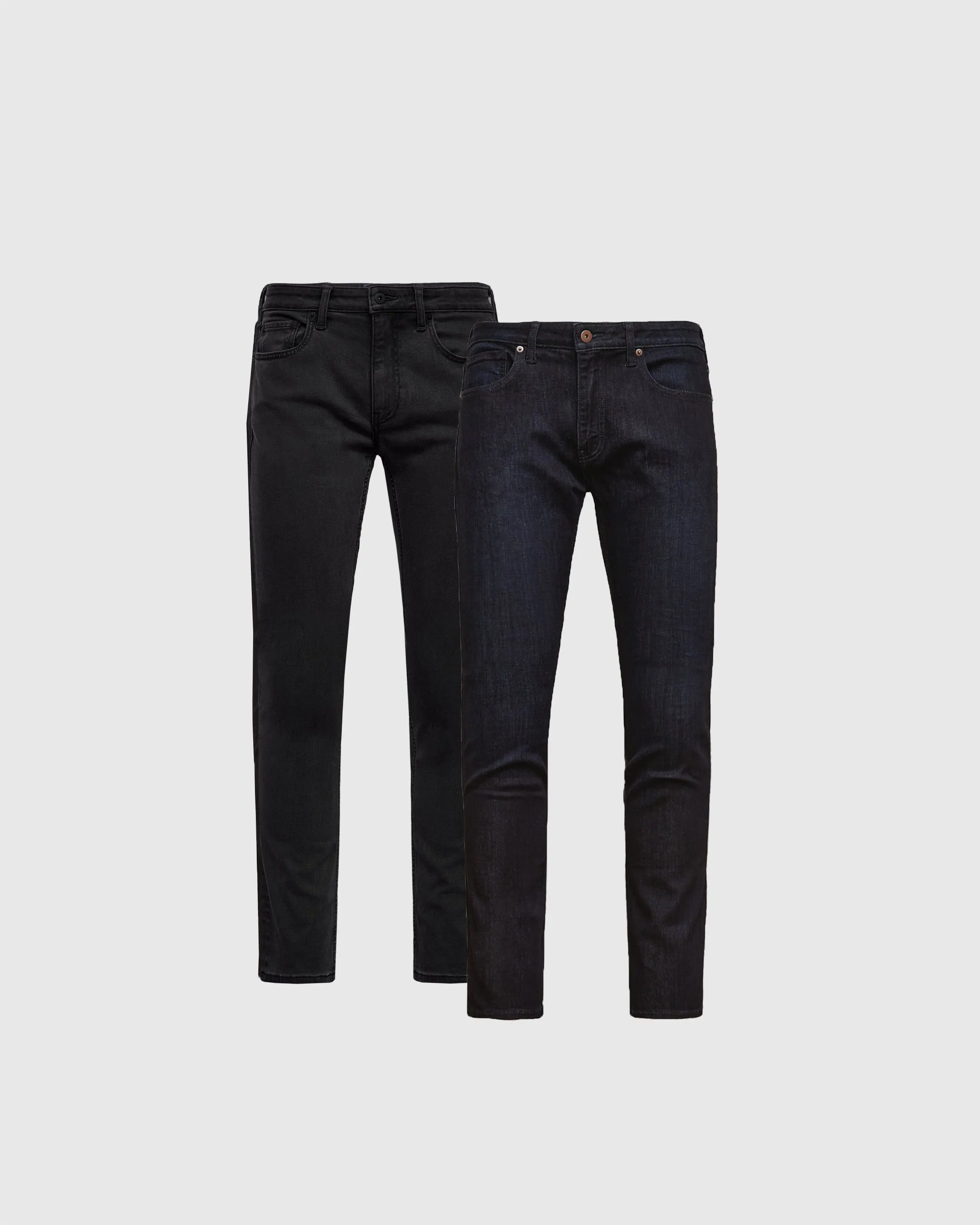 Indigo & Black Wash Slim Comfort Stretch Jeans 2-Pack sold by True Classic