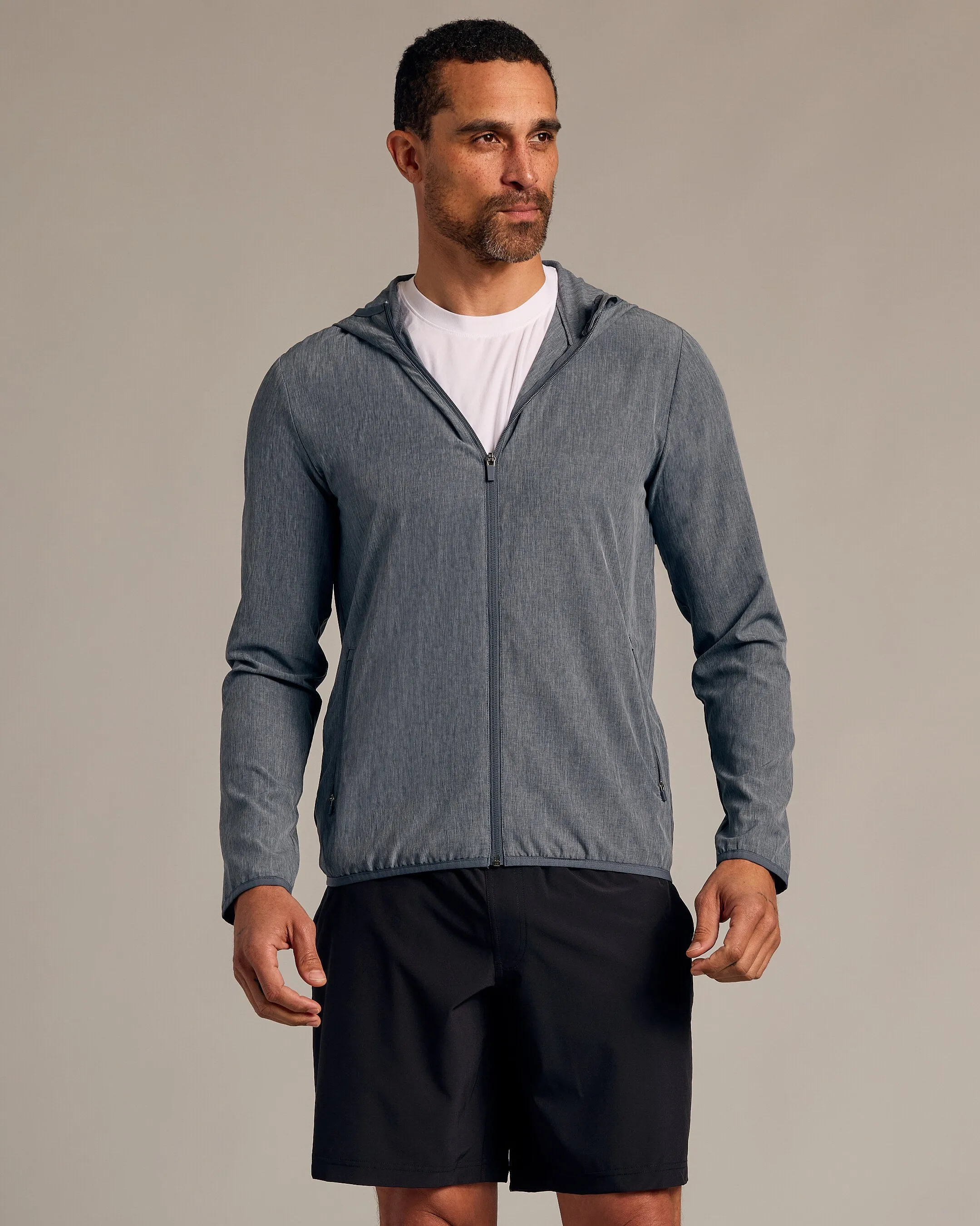 Heather Navy & Charcoal Gray Active Shell Jacket 2-Pack sold by True Classic product image thumbnail 3