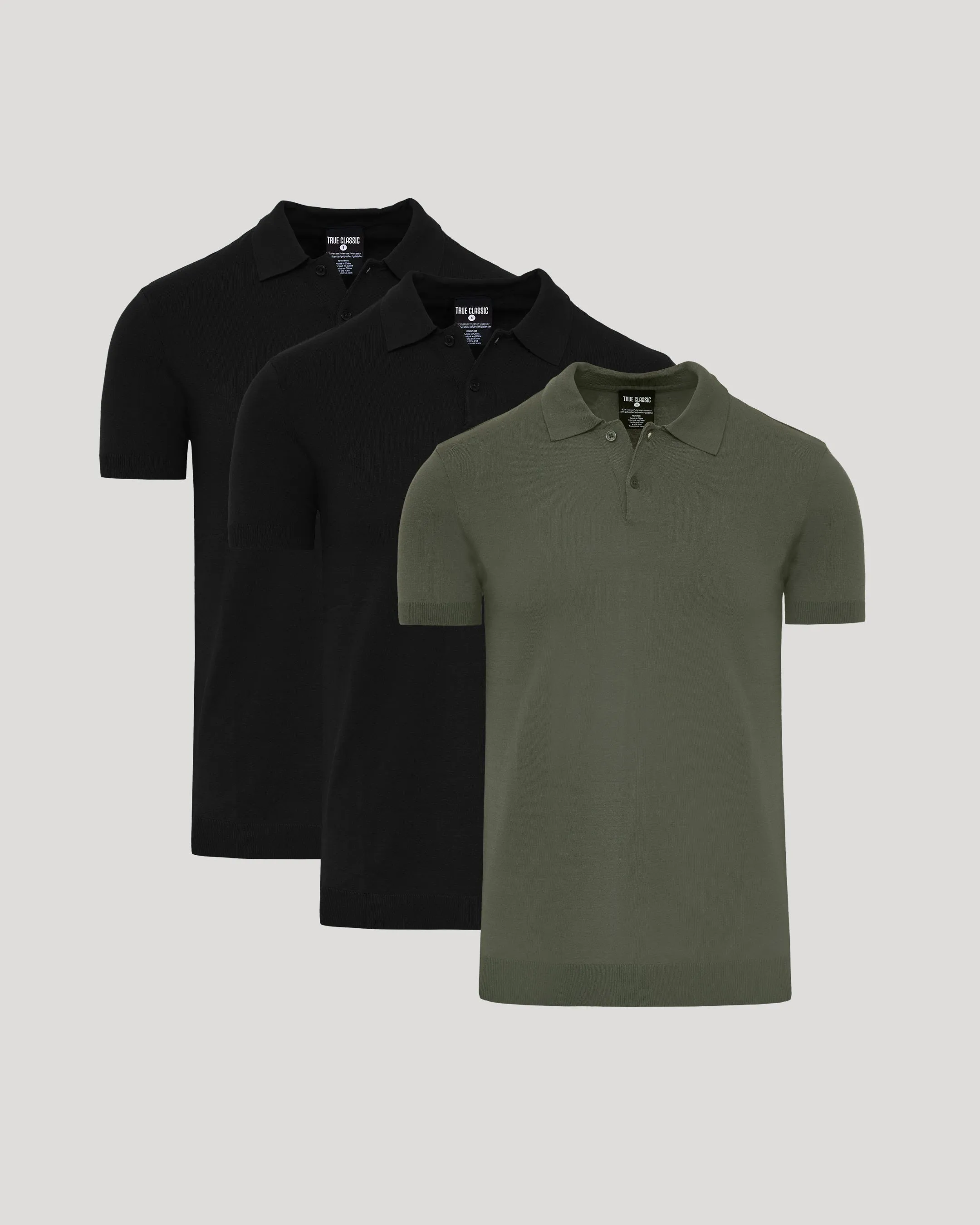 The Staple Dressy Polo 3-Pack sold by True Classic