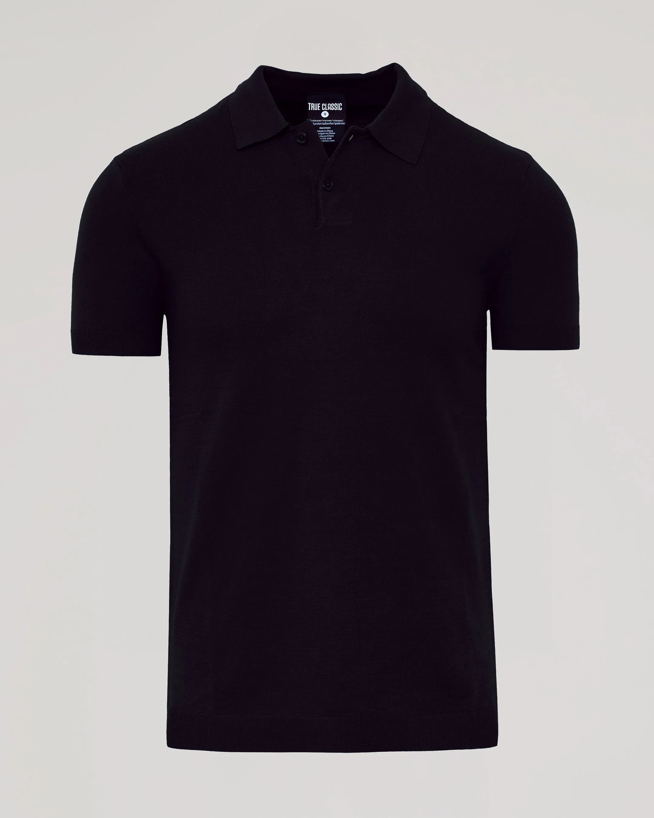 Black Dressy Polo sold by True Classic product image thumbnail 2