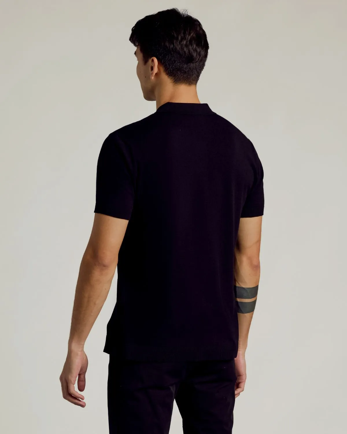Black Dressy Polo sold by True Classic product image thumbnail 3