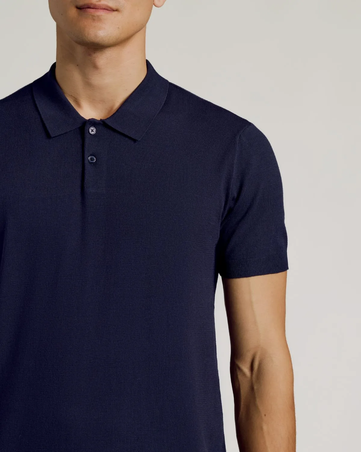 Navy Dressy Polo sold by True Classic product image thumbnail 4