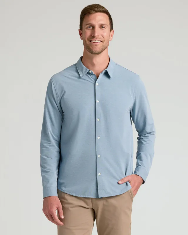 Blue Classic Stretch Oxford 2.0 sold by True Classic
