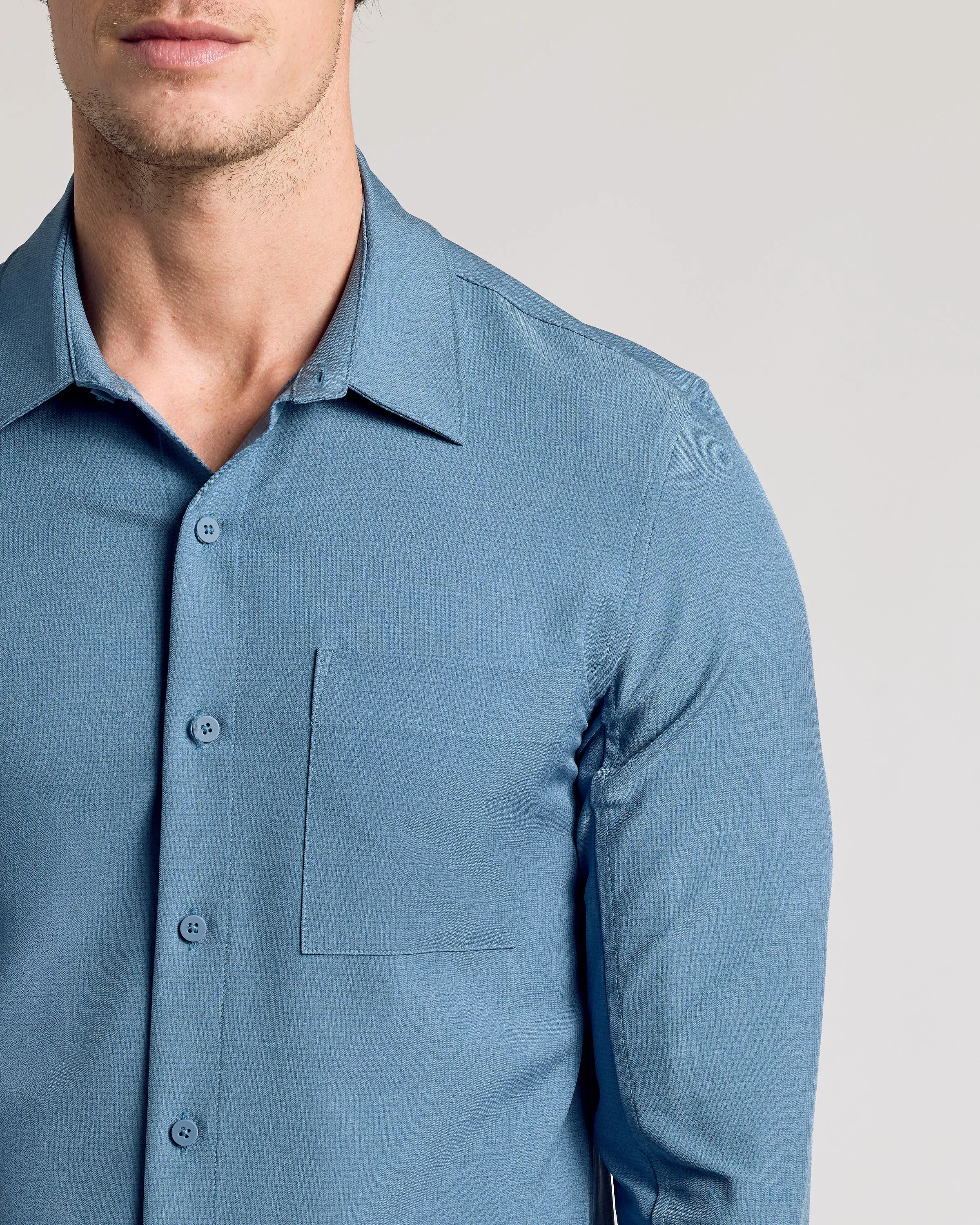 Fiord Long Sleeve Ripstop Commuter Shirt sold by True Classic product image thumbnail 5