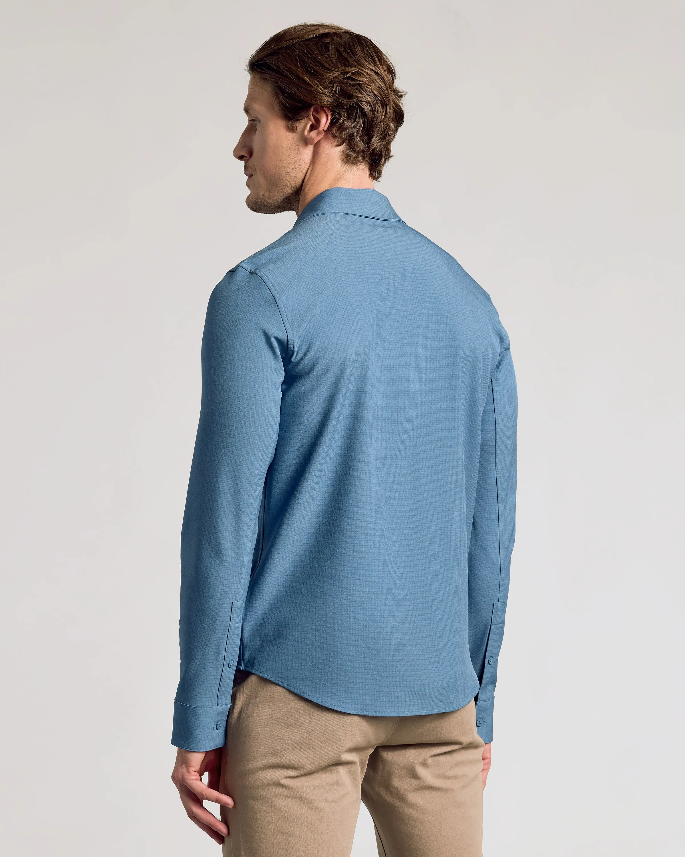 Fiord Long Sleeve Ripstop Commuter Shirt sold by True Classic product image thumbnail 3