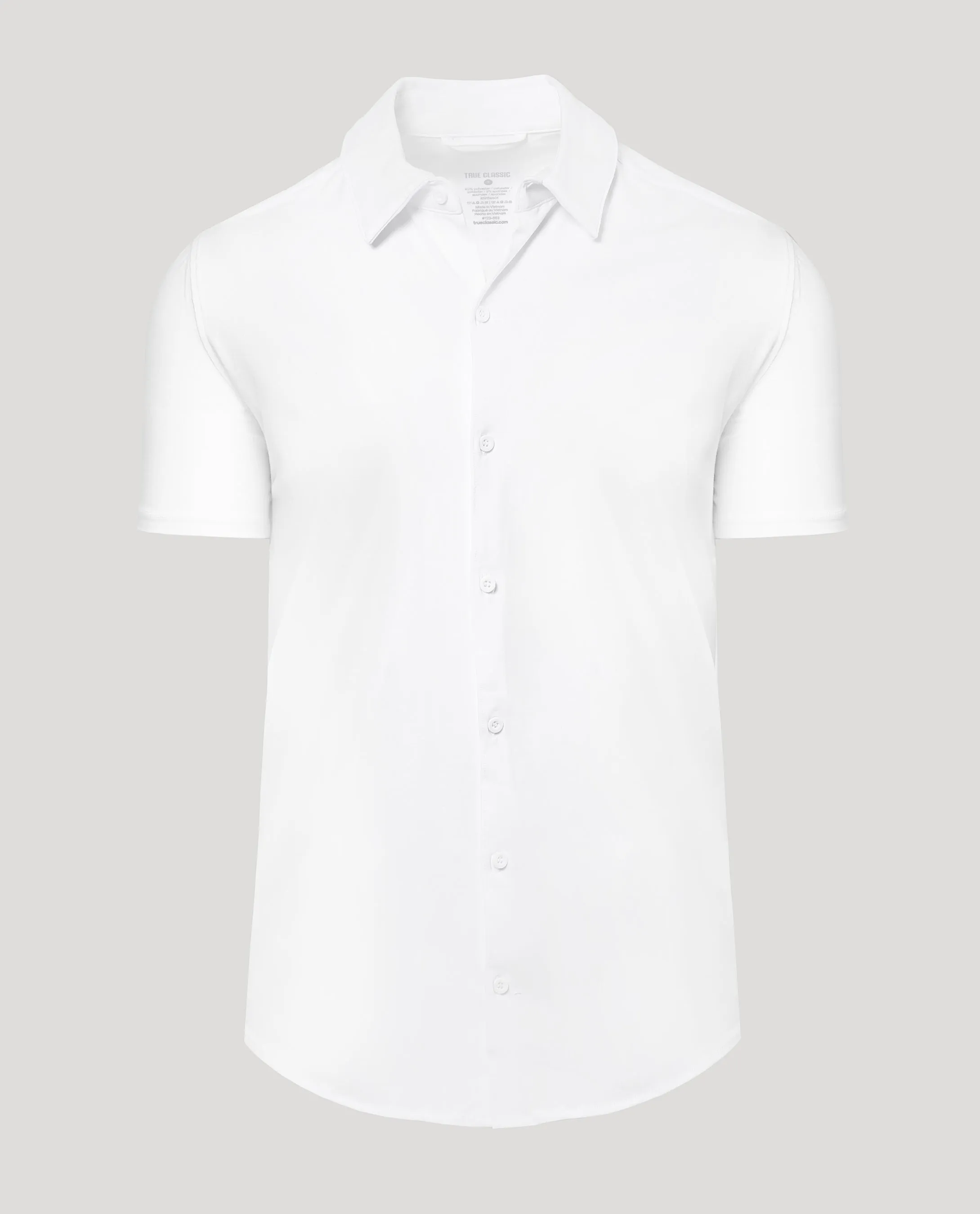 White Short Sleeve Comfort Knit Shirt sold by True Classic product image thumbnail 2