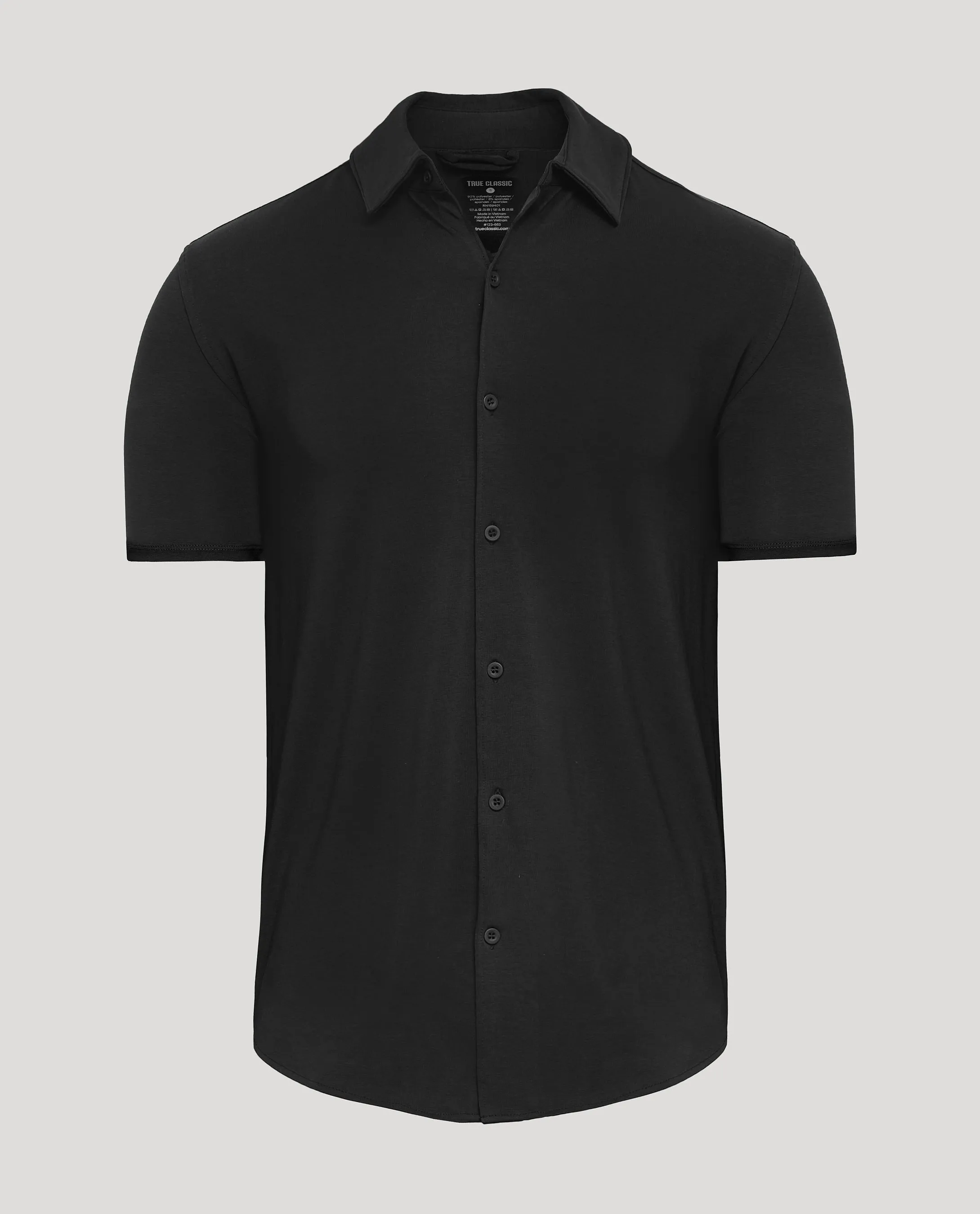 Black Short Sleeve Comfort Knit Shirt sold by True Classic product image thumbnail 2