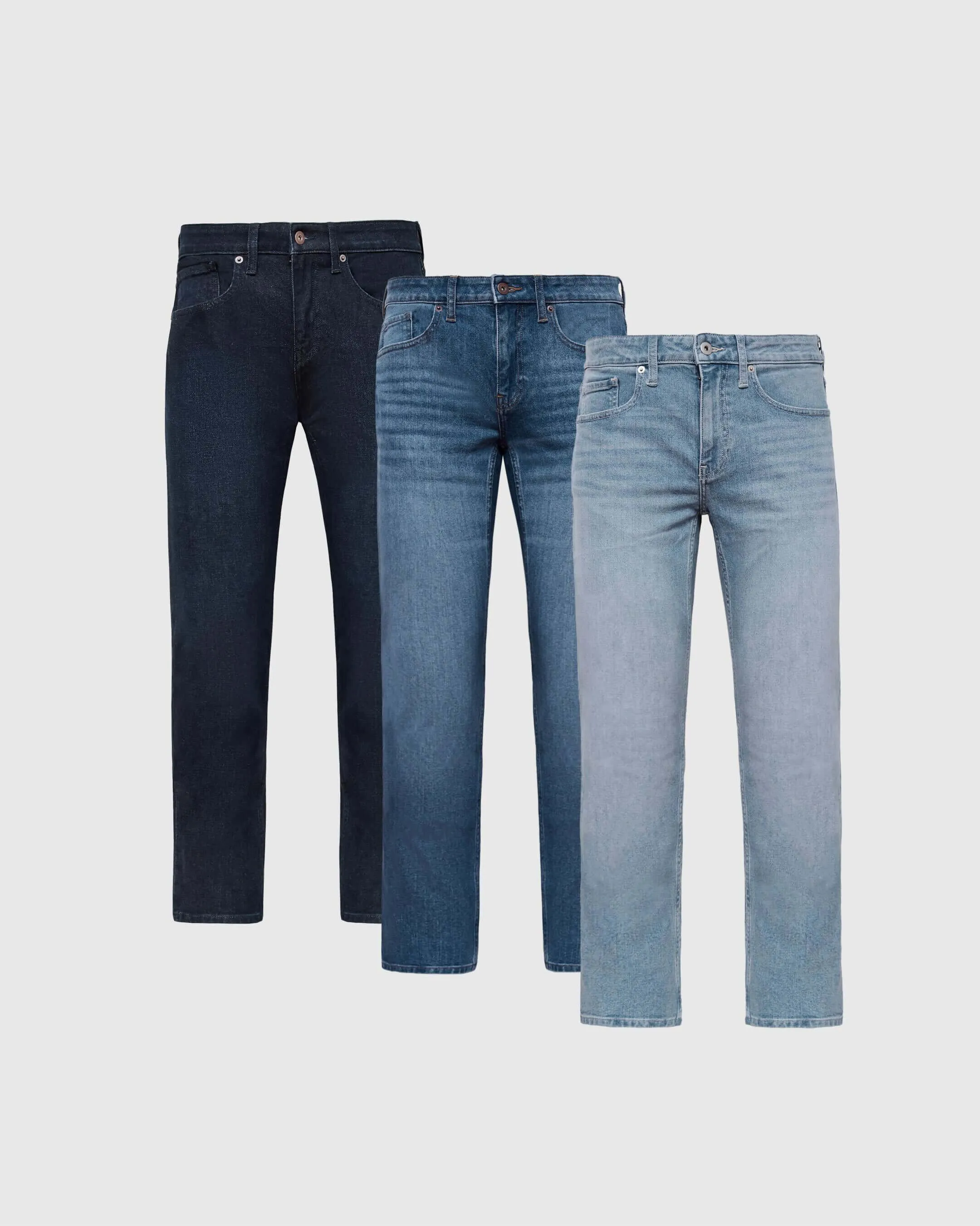 Staple Straight Authentic Denim Jeans 3-Pack sold by True Classic