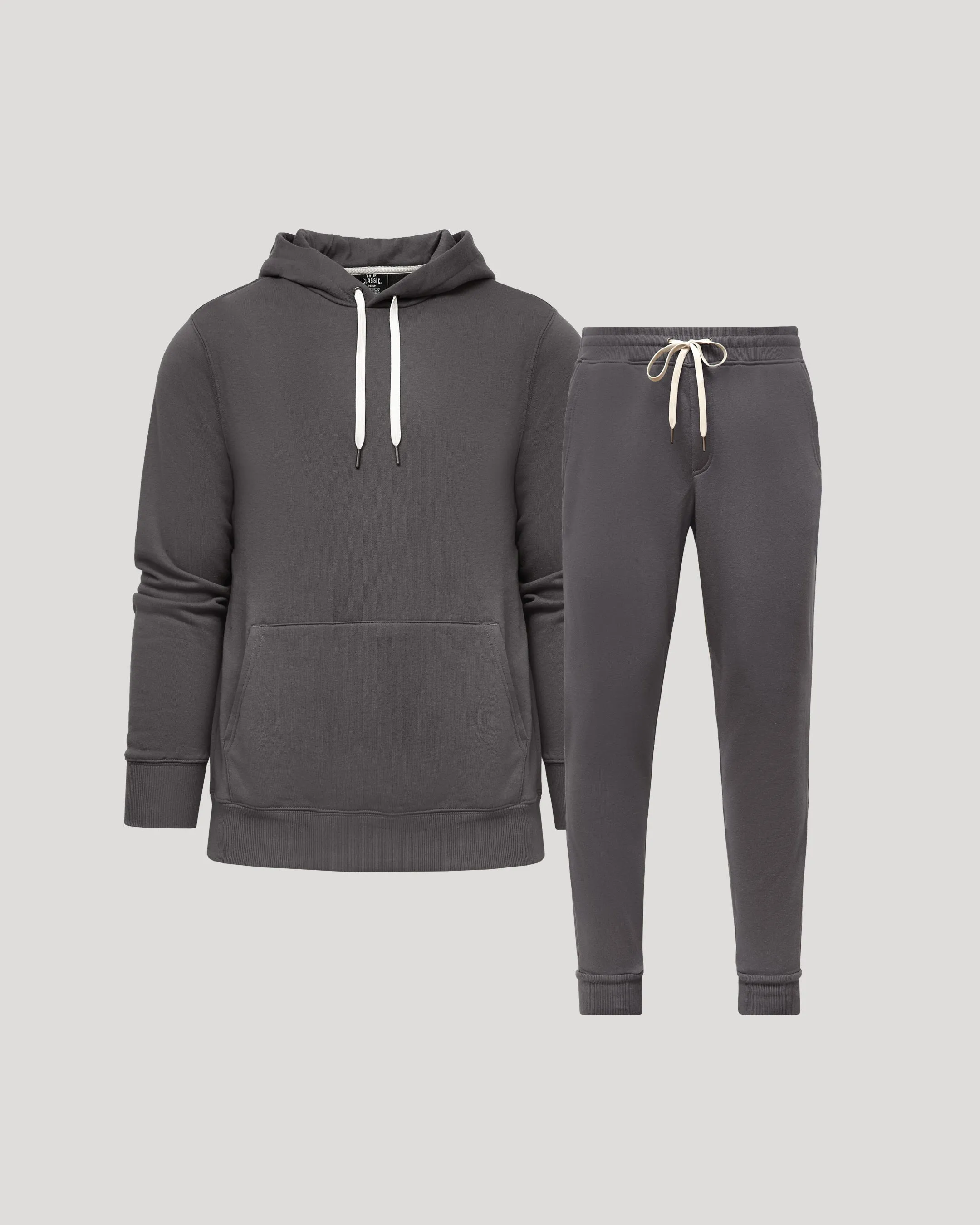 Carbon Pullover Fleece Hoodie & Jogger 2-Pack sold by True Classic