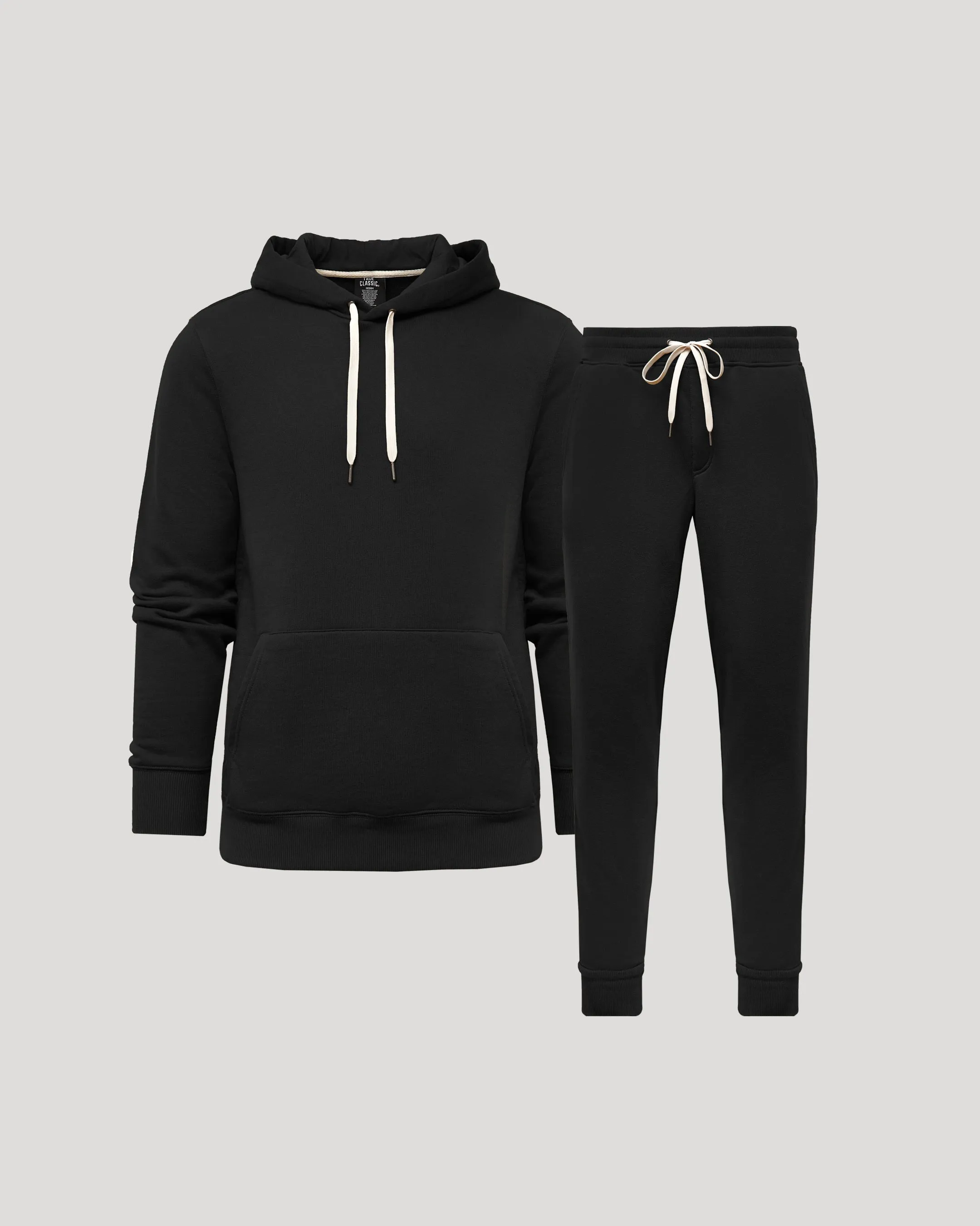 Black Pullover Fleece Hoodie & Jogger 2-Pack sold by True Classic