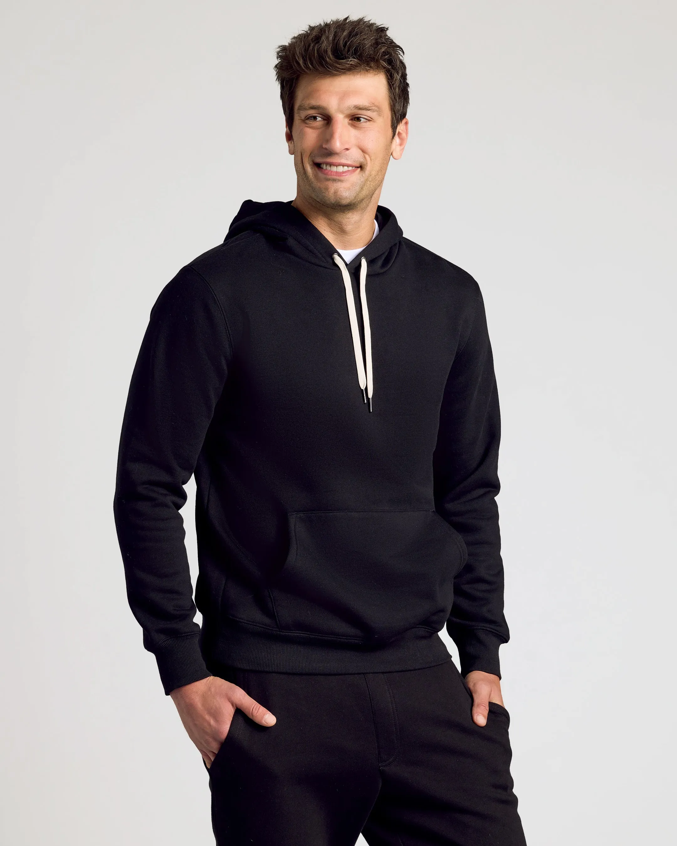 Black Pullover Fleece Hoodie & Jogger 2-Pack sold by True Classic product image thumbnail 2