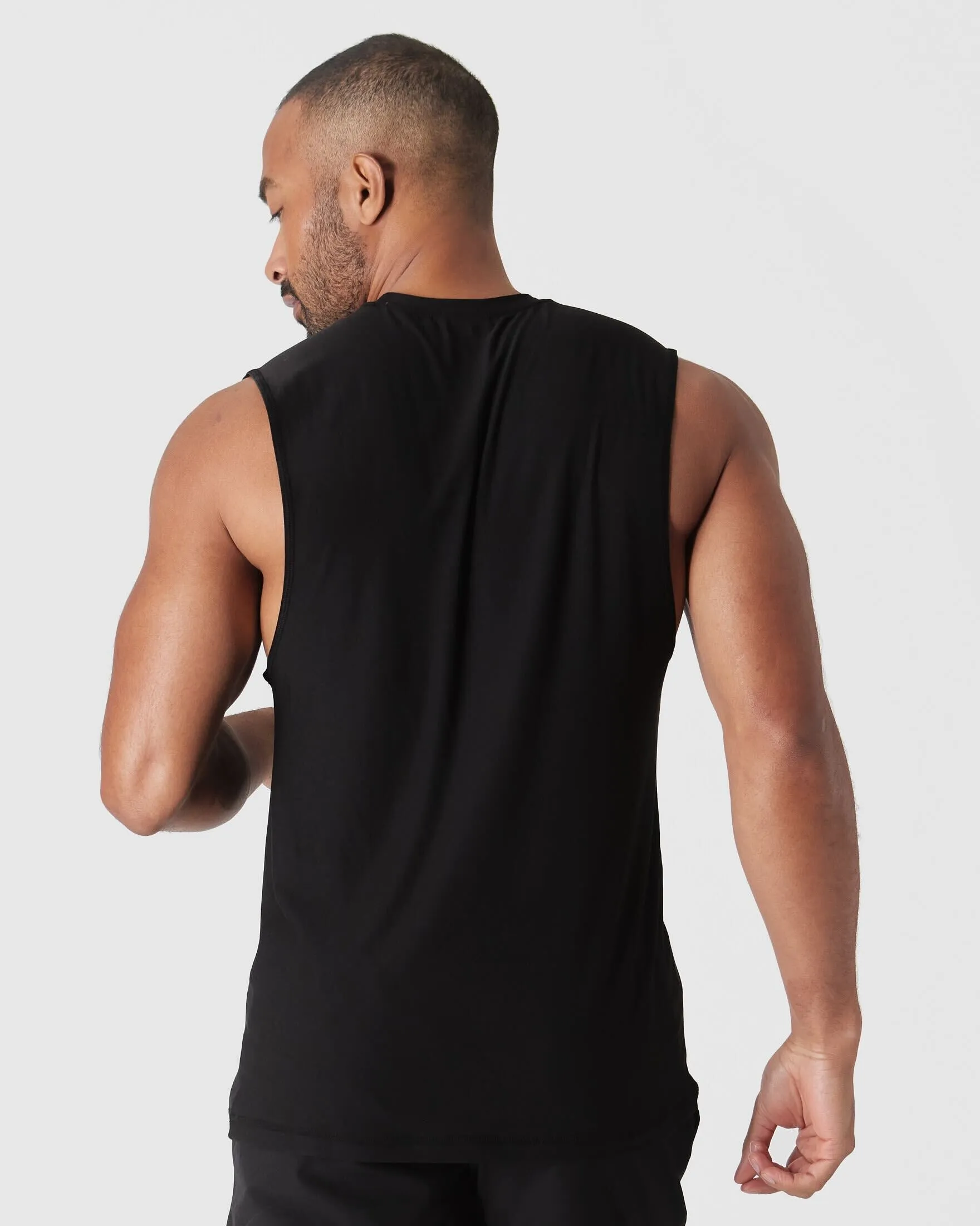 Black Sleeveless Active Muscle Tee 3-Pack sold by True Classic product image thumbnail 3