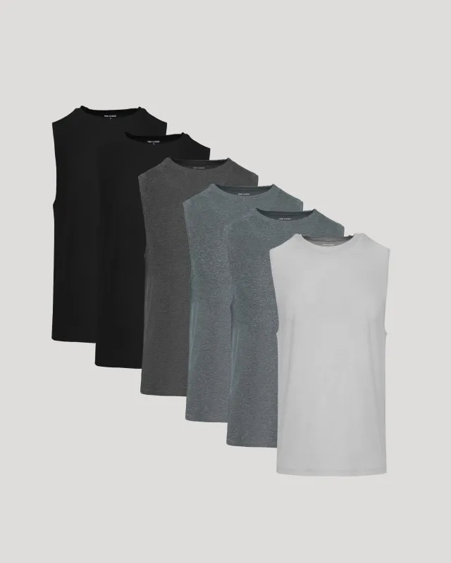 Sleeveless Active Muscle Tee 6-Pack sold by True Classic