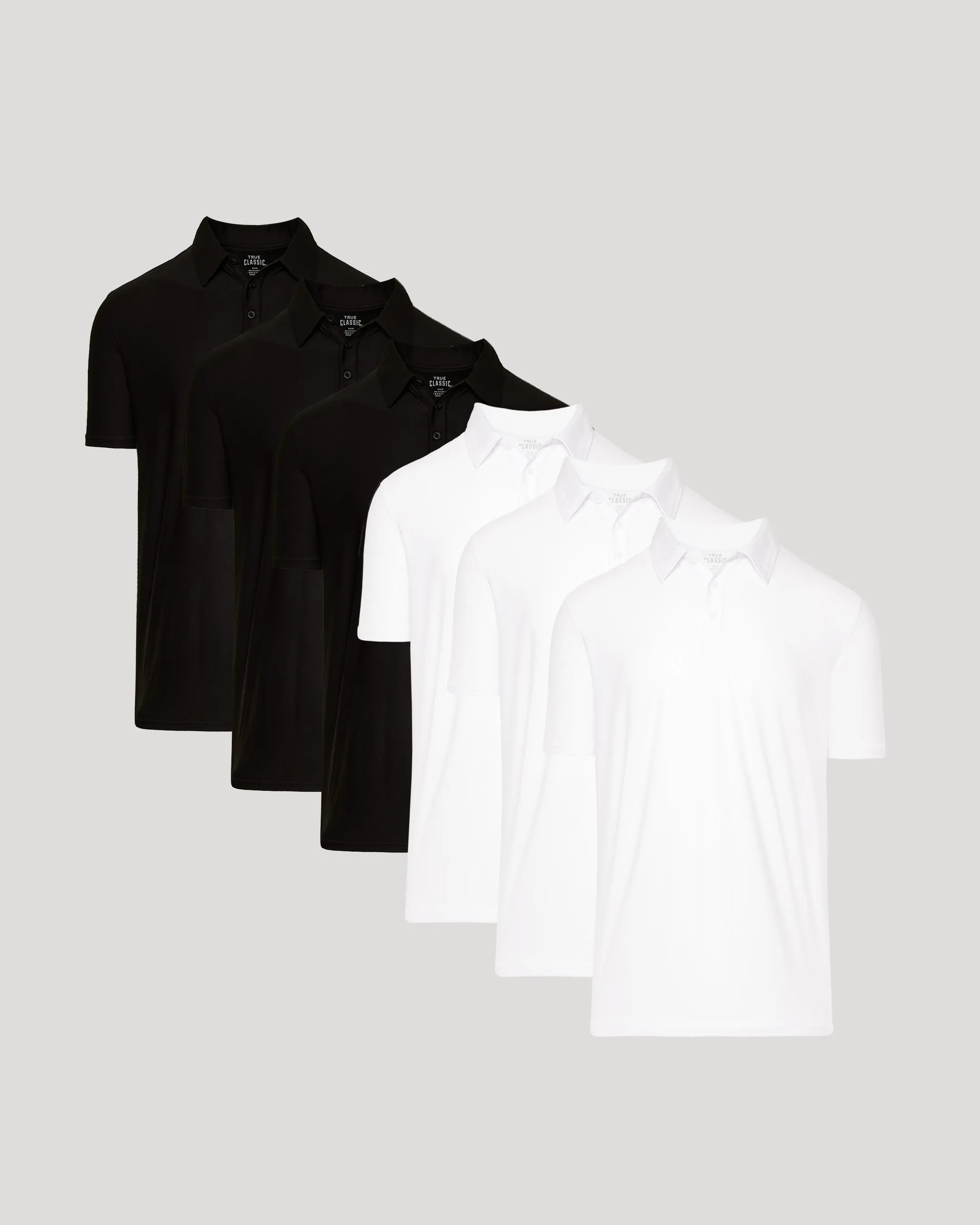 Black & White Active Polo 6-Pack sold by True Classic